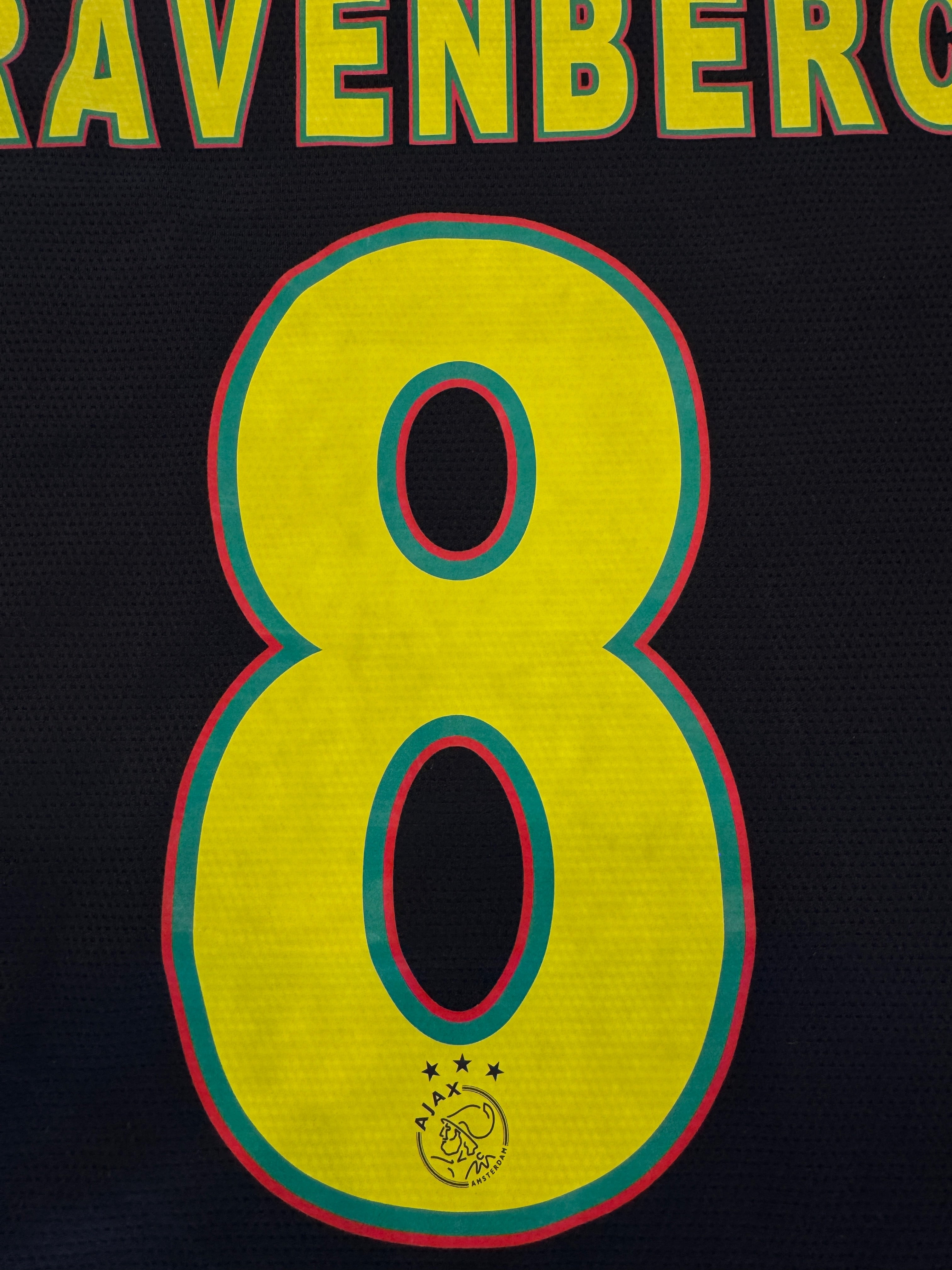 Ajax 2021 Ryan Gravenberch #8 Away Shirt w/ Patches | Retro Screamers