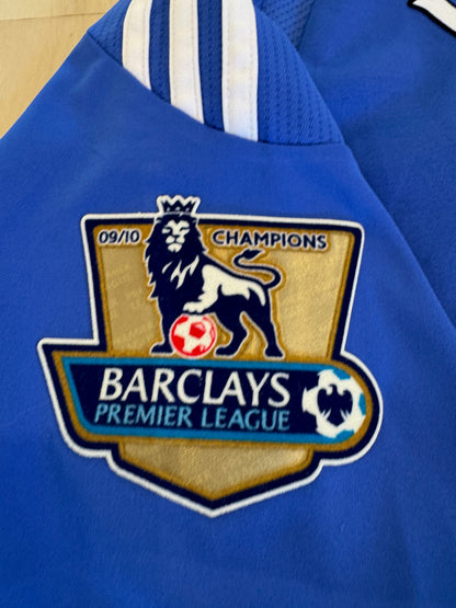 Chelsea 2010 Lampard #11 Home Shirt w/ Patches - L