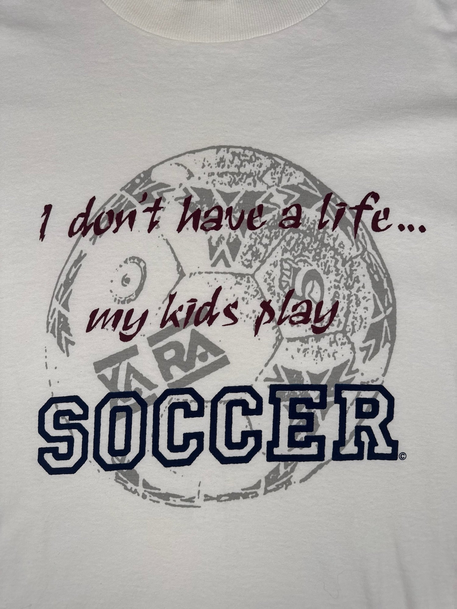 My Kids Play Soccer Vintage XARA T-Shirt - XL