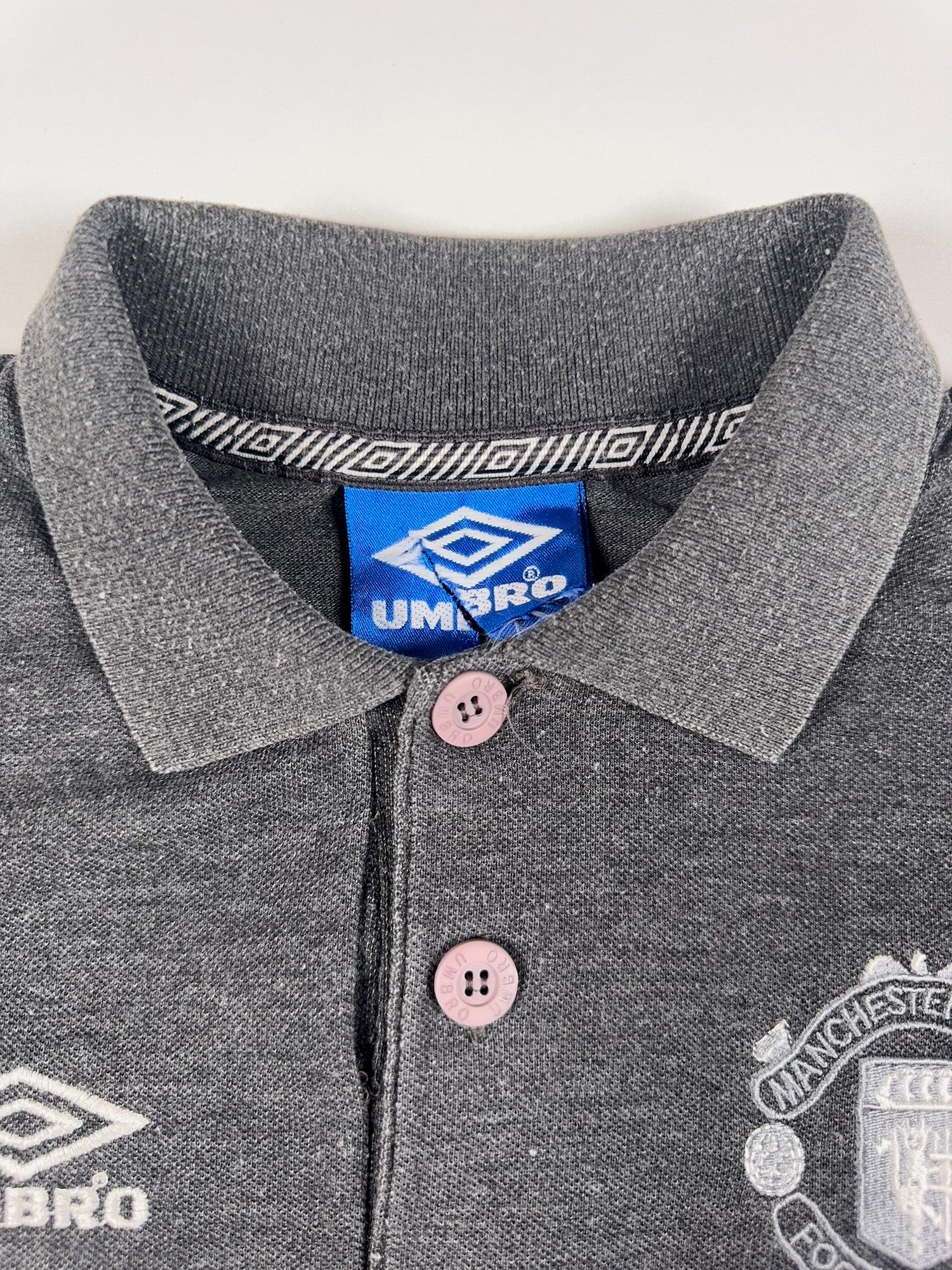Manchester United 90er Jahre Vintage Polo Shirt - L