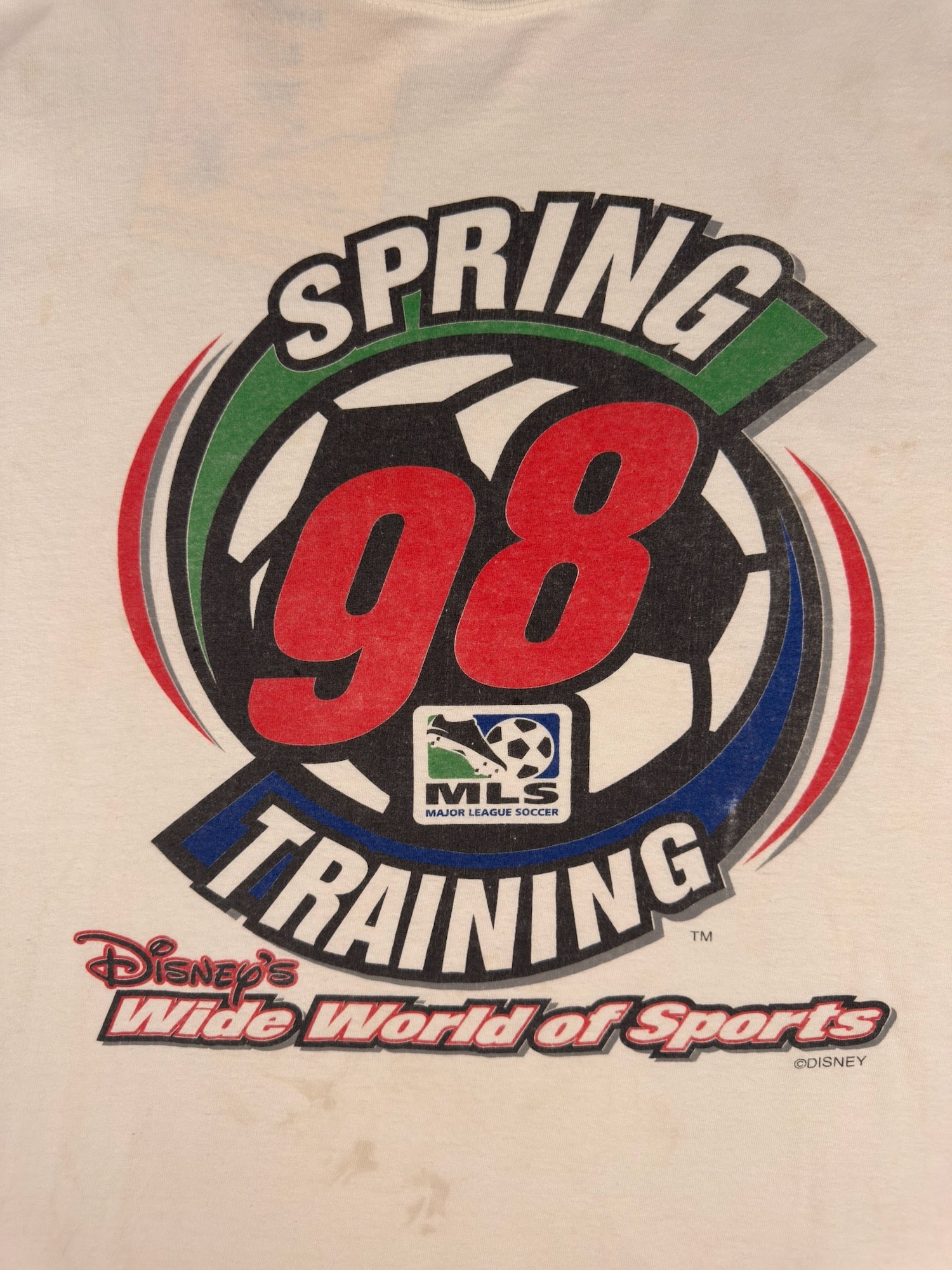 Vintage Mickey 1998 Spring Training Soccer Tee - XL