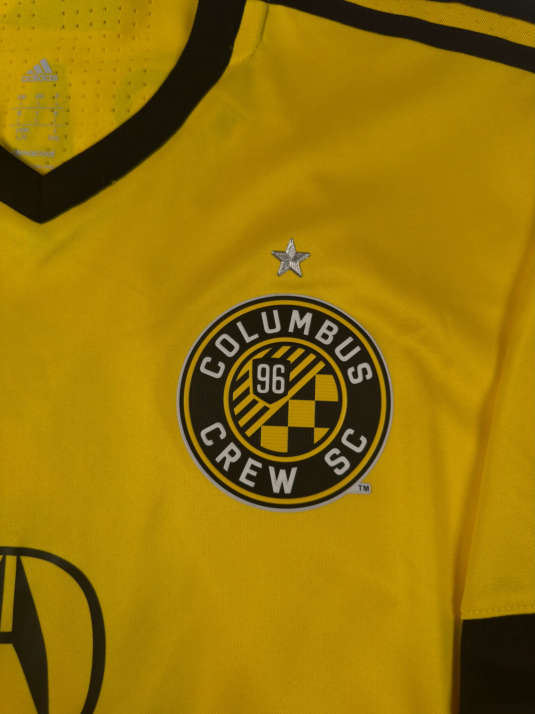 Columbus Crew 2017/19 Unterschriebenes Will Trapp #6 PRACC Heimtrikot - L
