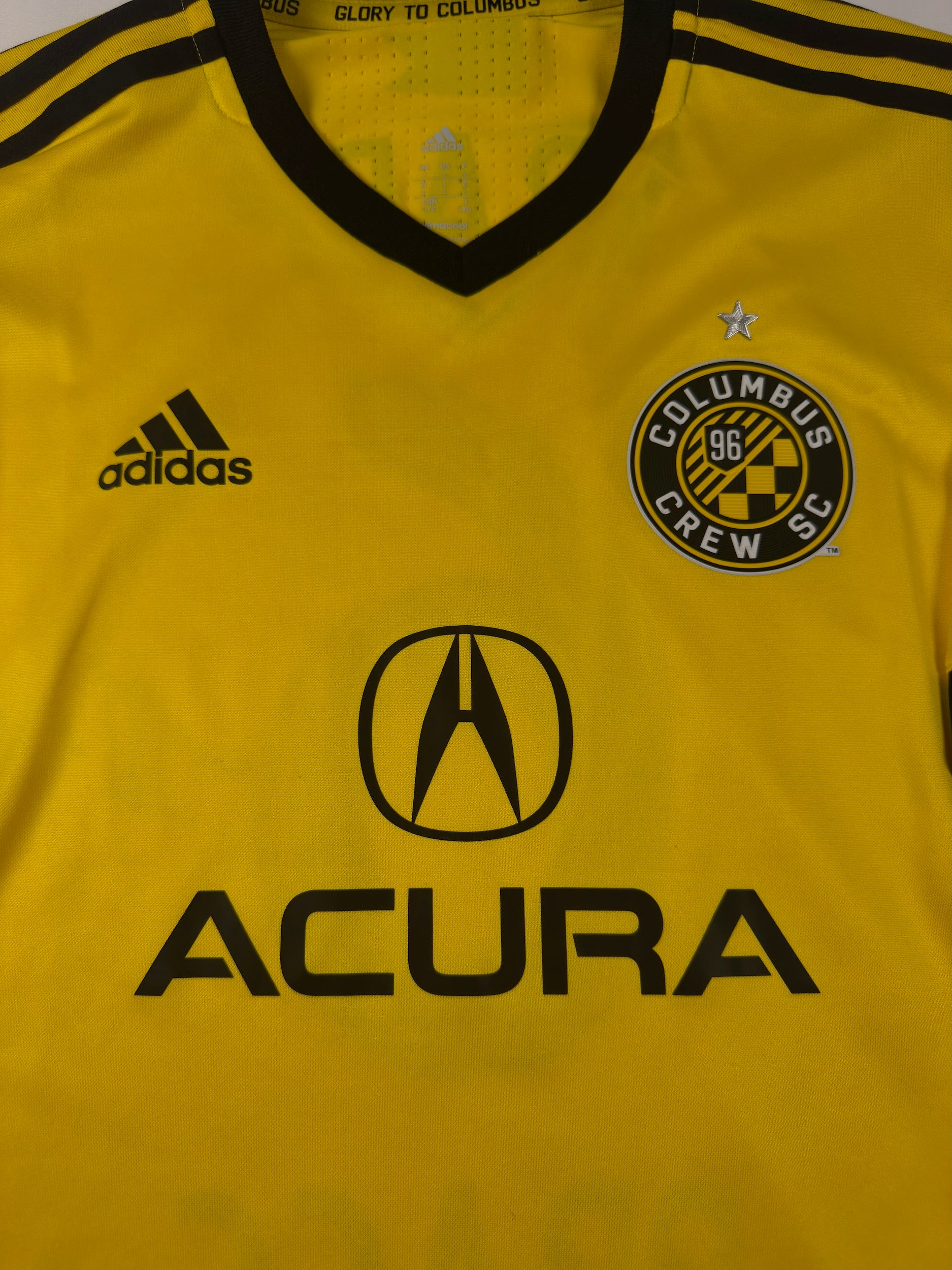 Columbus Crew 2017/19 Unterschriebenes Will Trapp #6 PRACC Heimtrikot - L