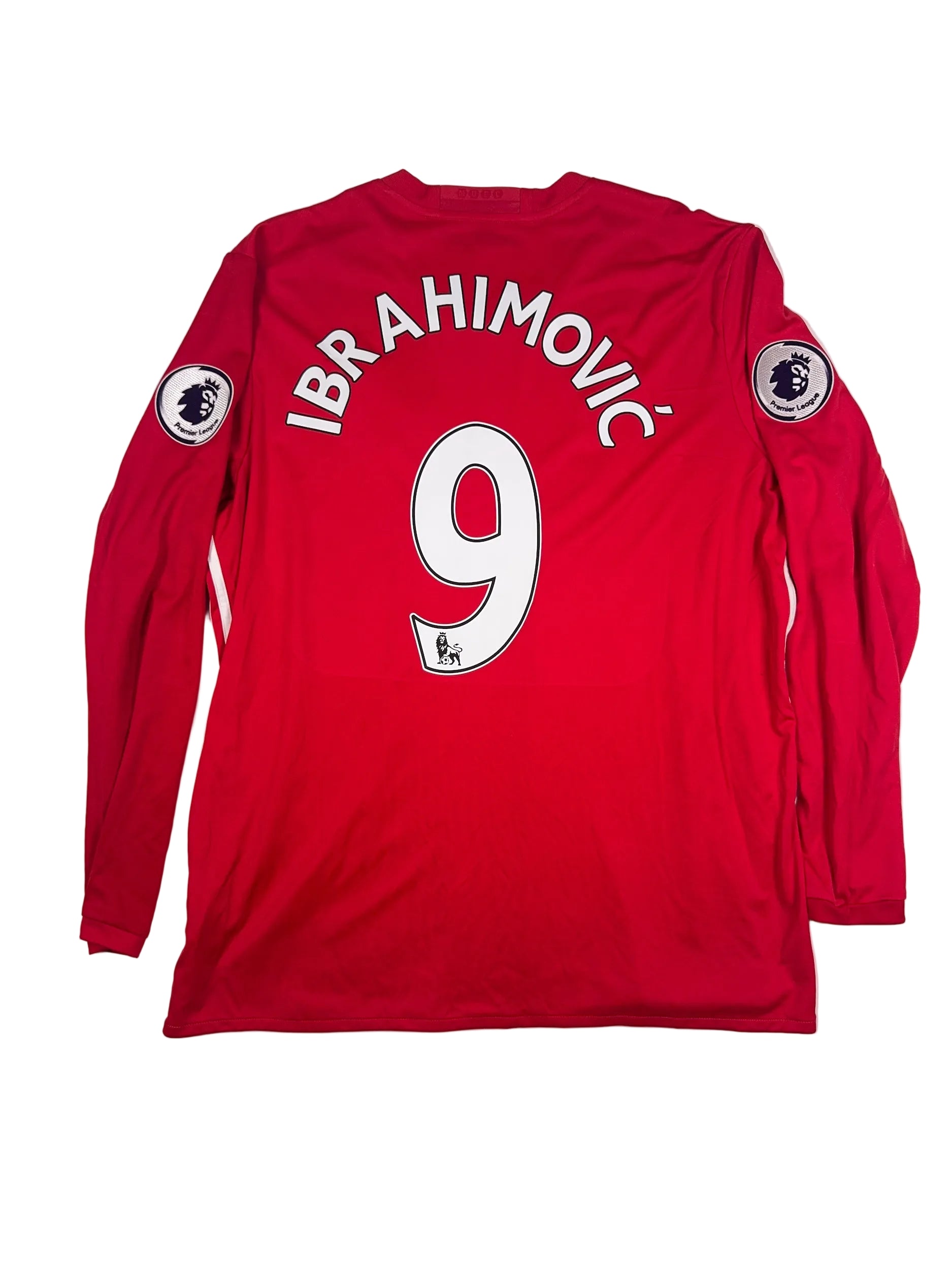 Manchester United 2016/17 Zlatan Ibrahimovic #9 Longsleeve Home Shirt - XXL