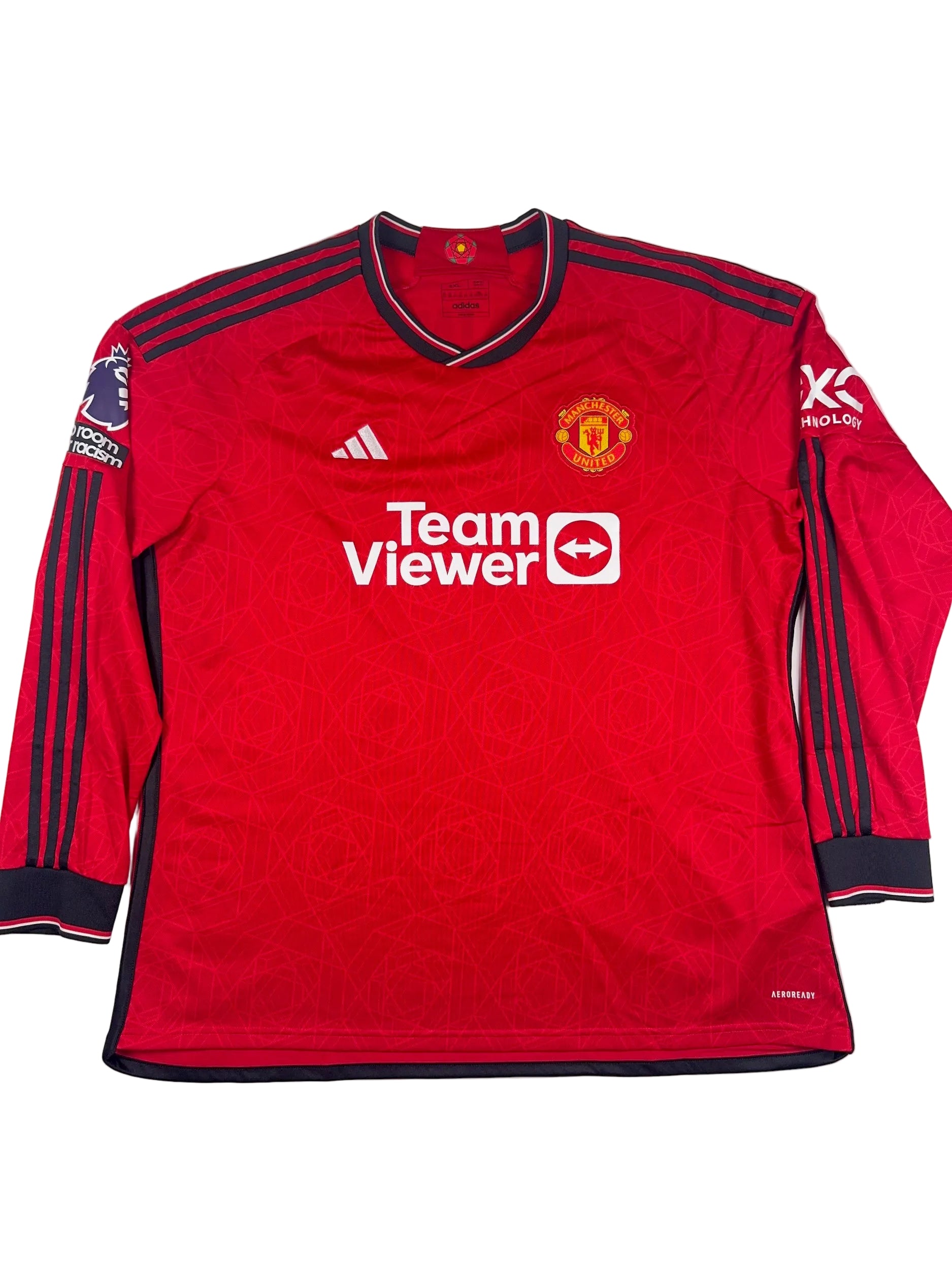 Manchester United 2022/23 Kobbie Mainoo #37 Longsleeve Home Shirt - XXL