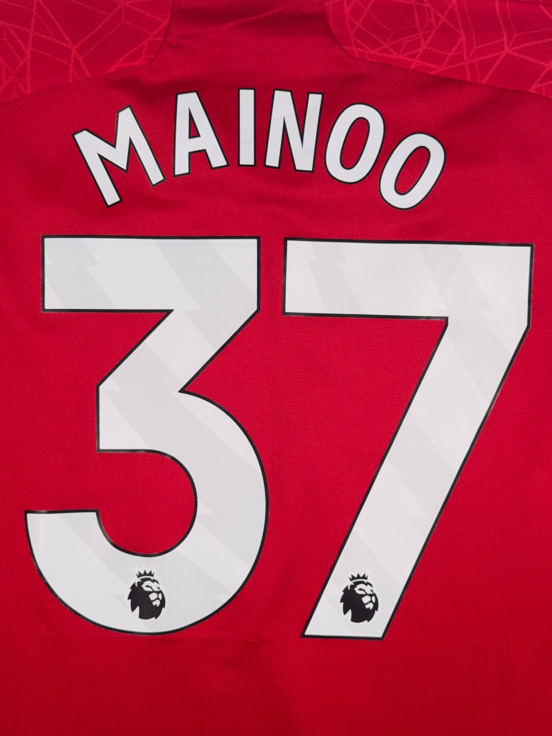 Manchester United 2022/23 Kobbie Mainoo #37 Longsleeve Home Shirt - XXL