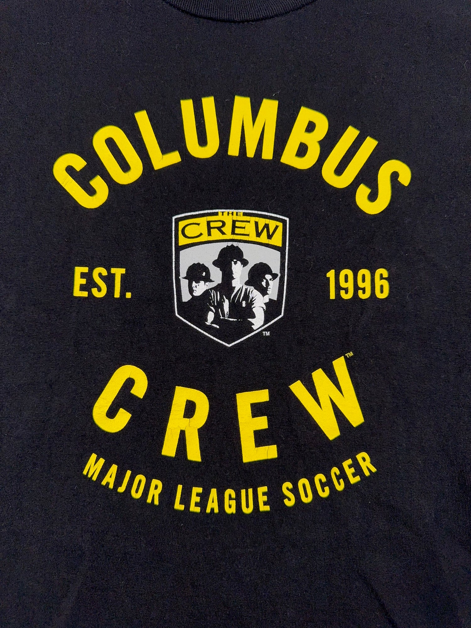 Columbus Crew 2000s Black Vintage T-Shirt - L