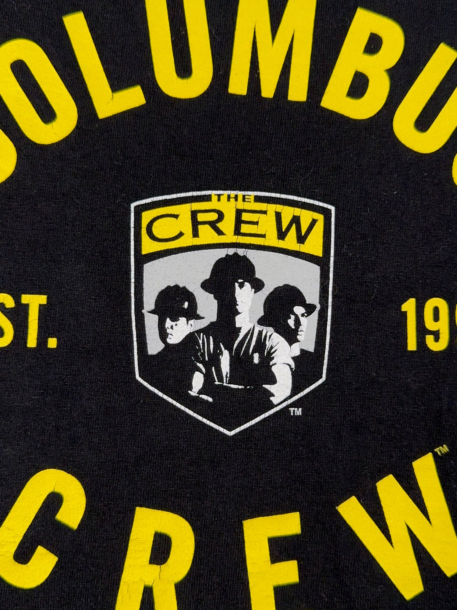 Columbus Crew 2000s Black Vintage T-Shirt - L