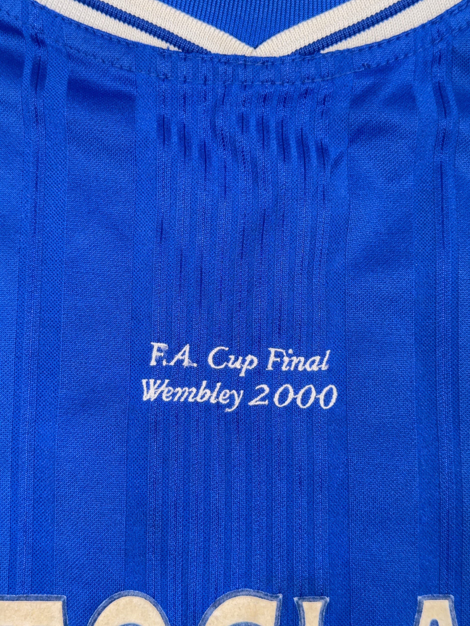 Chelsea 1999/01 Gianfranco Zola #25 FA Cup Final 2000 Home Shirt - XL