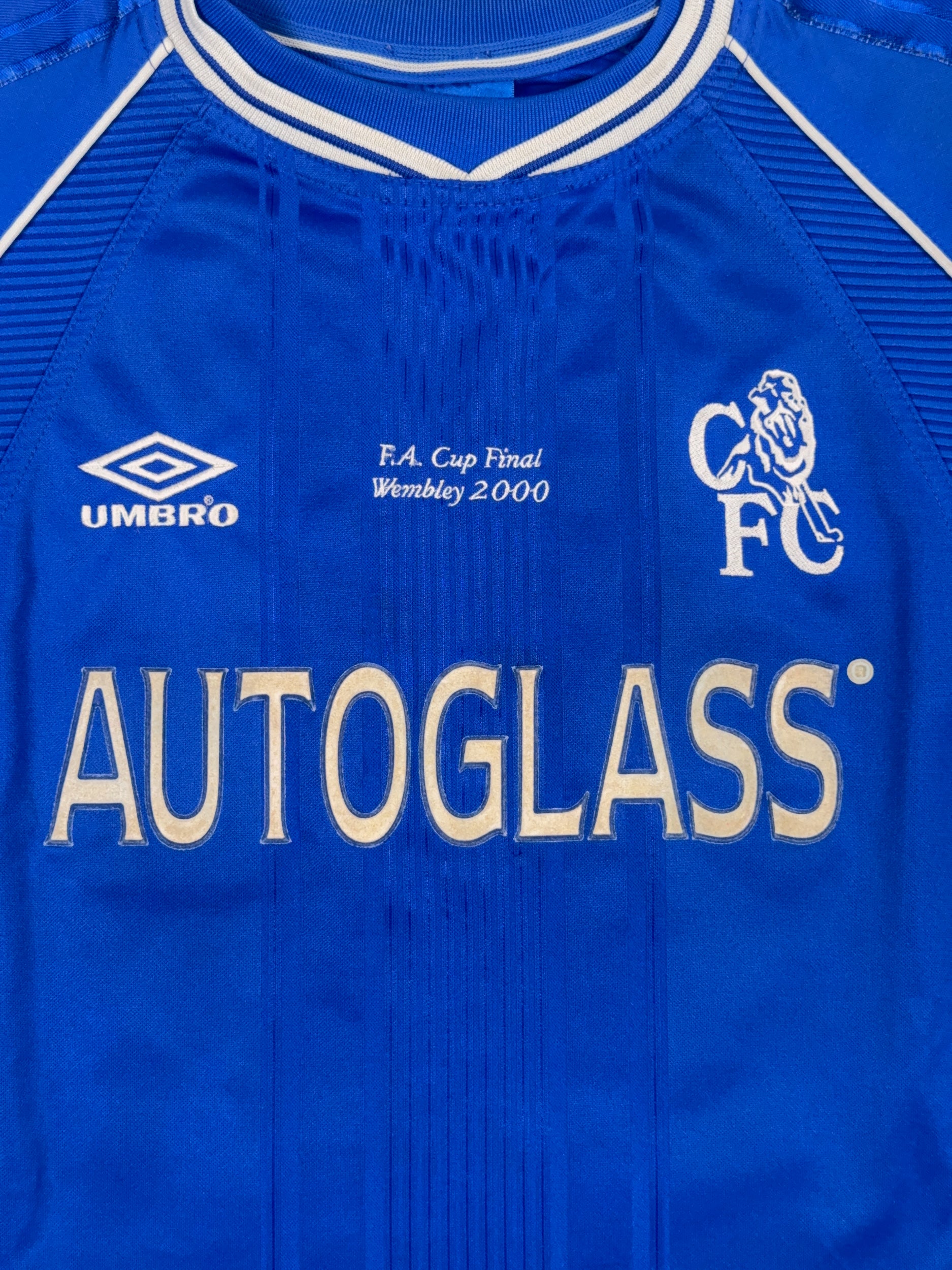 Chelsea 1999/01 Gianfranco Zola #25 FA Cup Final 2000 Home Shirt - XL