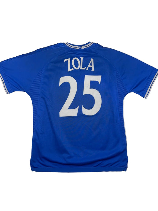 Chelsea 1999/01 Gianfranco Zola #25 FA Cup Final 2000 Home Shirt - XL