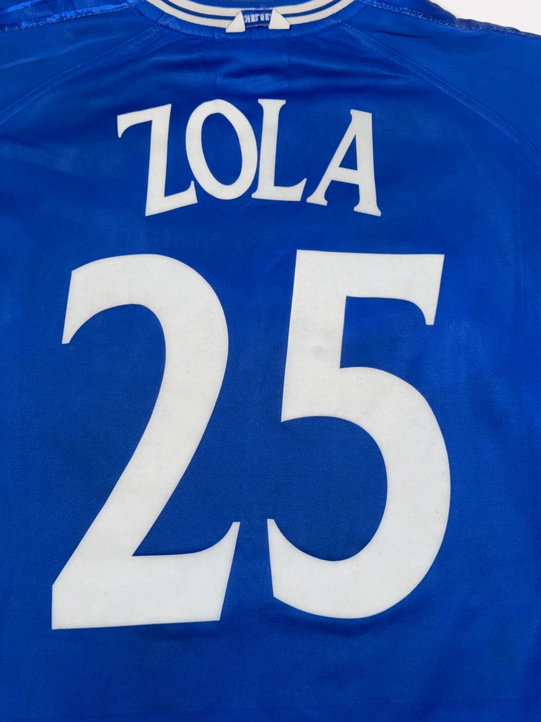 Chelsea 1999/01 Gianfranco Zola #25 FA Cup Final 2000 Home Shirt - XL