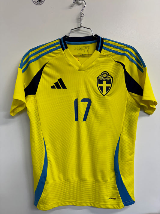 Sweden 2024 Victor Gyokeres #17 Home Shirt | Retro Screamers