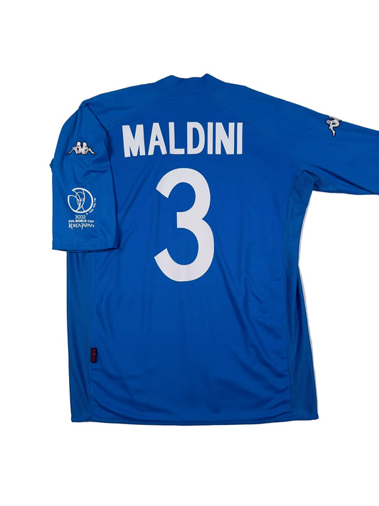 Italy 2002/03 Paolo Maldini #3 Home Shirt - L