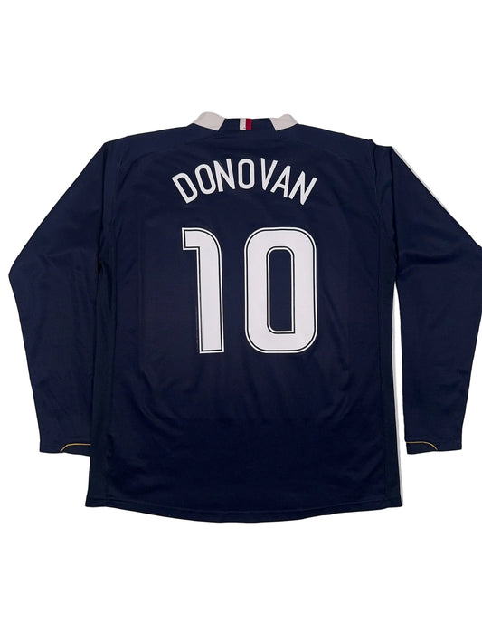 USA USMNT 2006/07 Landon Donovan #10 Longsleeve Away Shirt - L