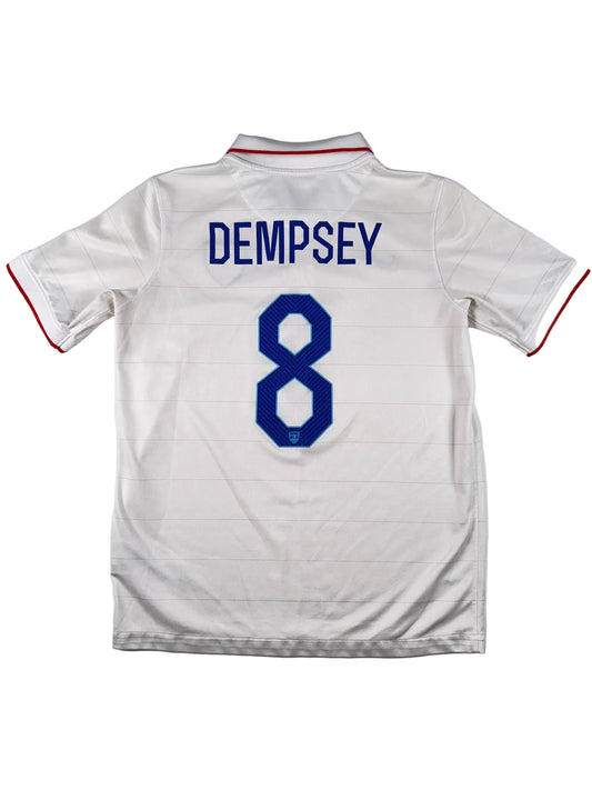 USA USMNT 2014/15 Clint Dempsey #8 Home Shirt - YXL