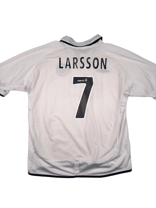Celtic 2000/01 Henrik Larsson #7 Away Shirt - XL