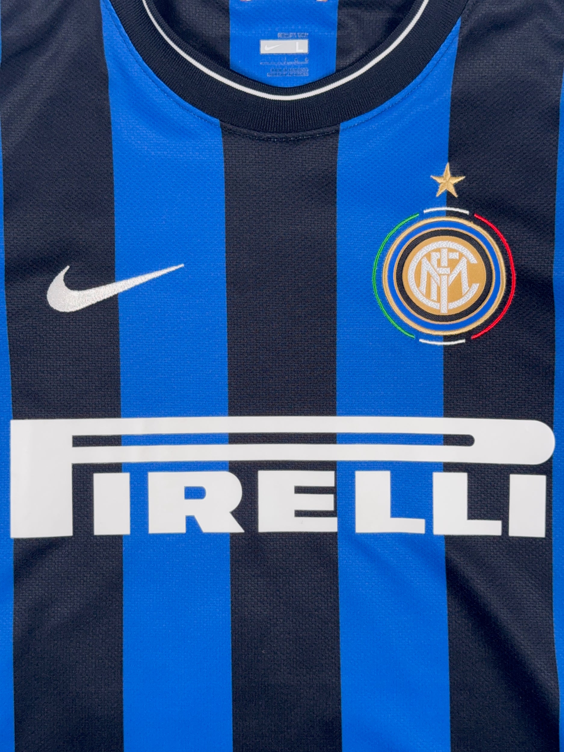 Inter Milan 2009/10 Mario Balotelli #45 Home Shirt - L