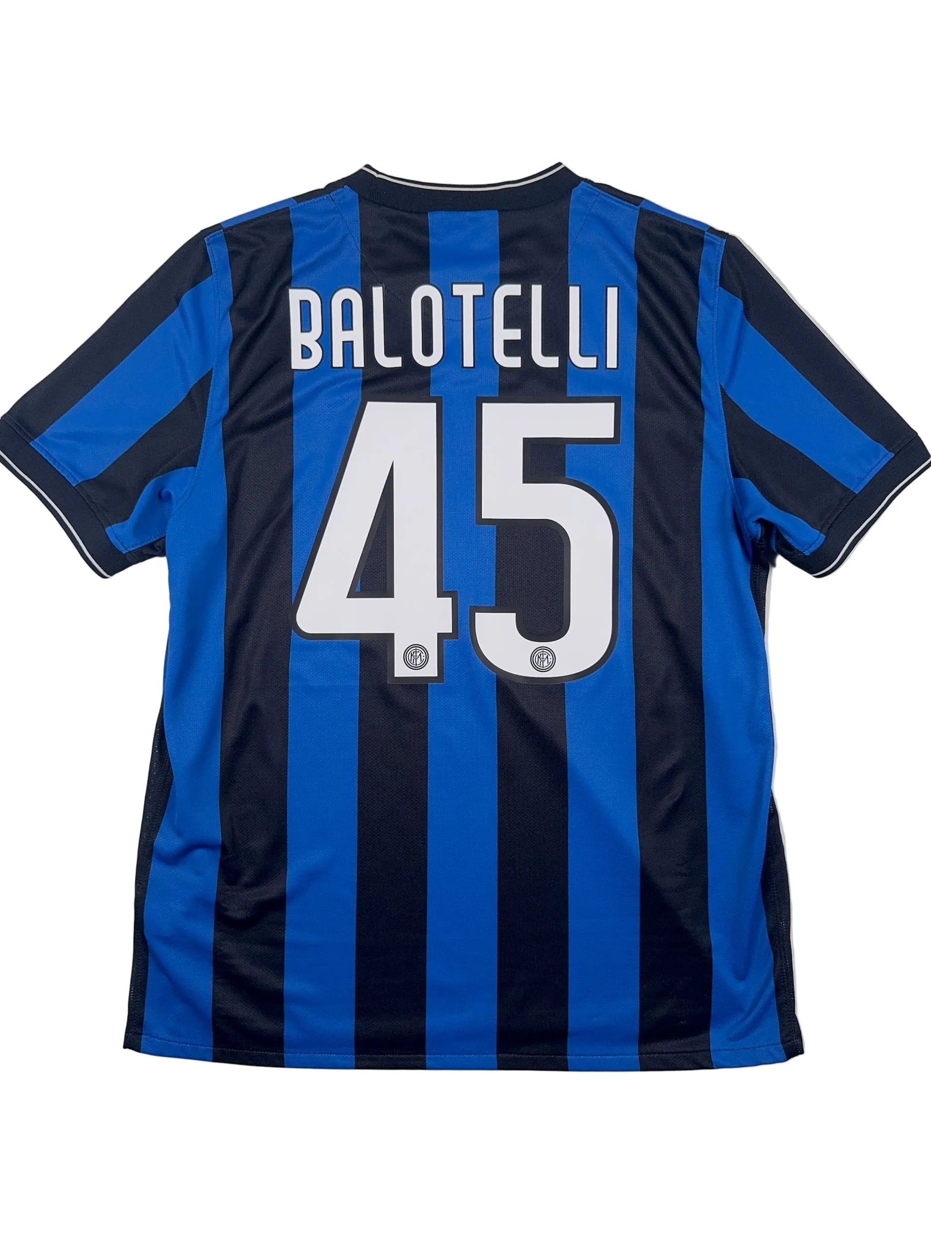 Inter Milan 2009/10 Mario Balotelli #45 Home Shirt - L