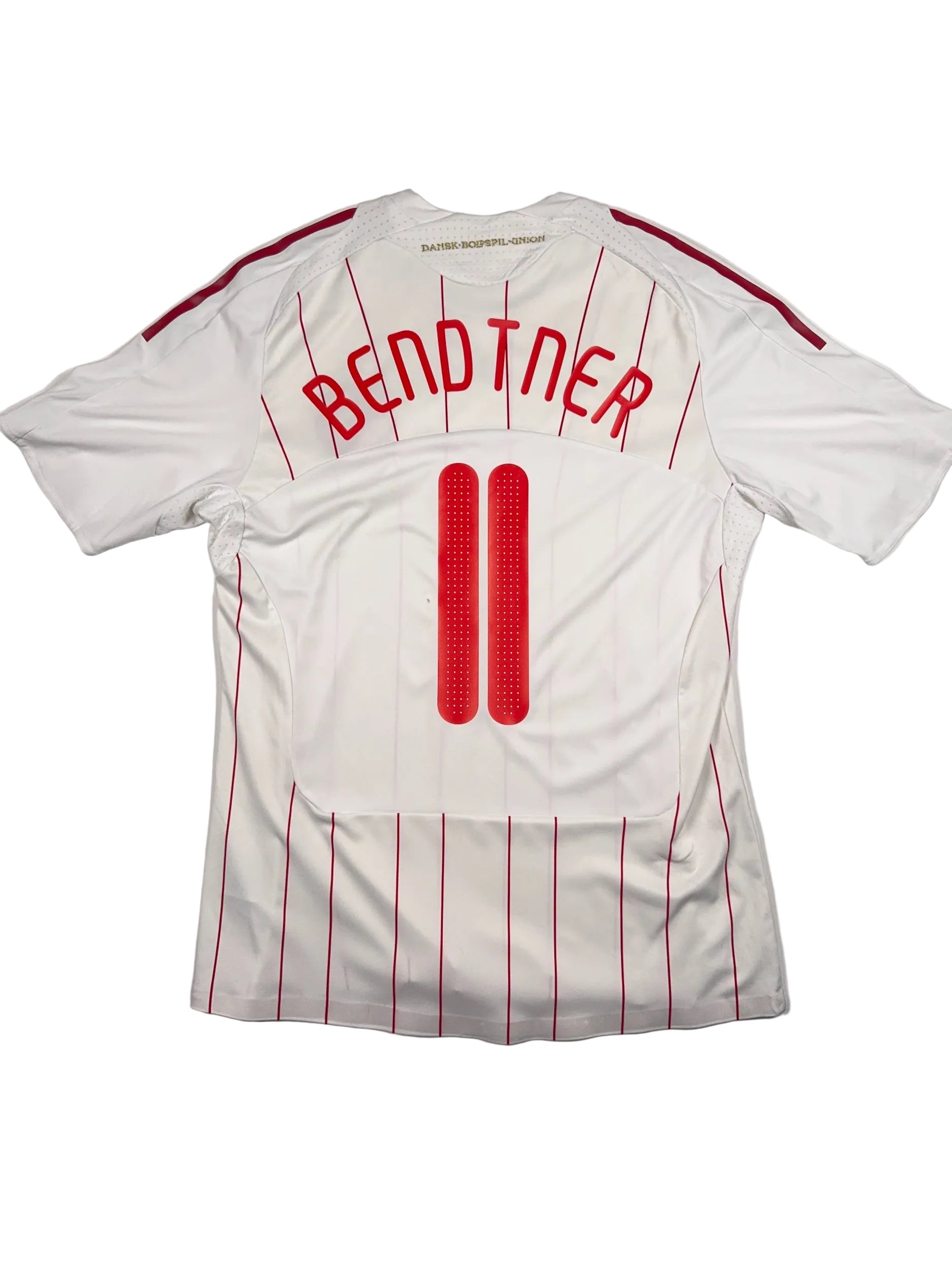 Denmark 2008/09 Nicklas Bendtner #11 Formotion Away Shirt - L