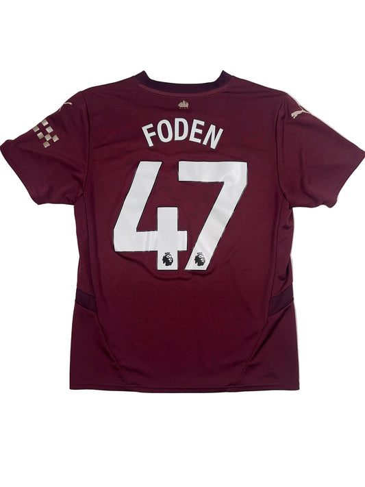 Manchester City 2024/25 Phil Foden #47 Third Shirt - M