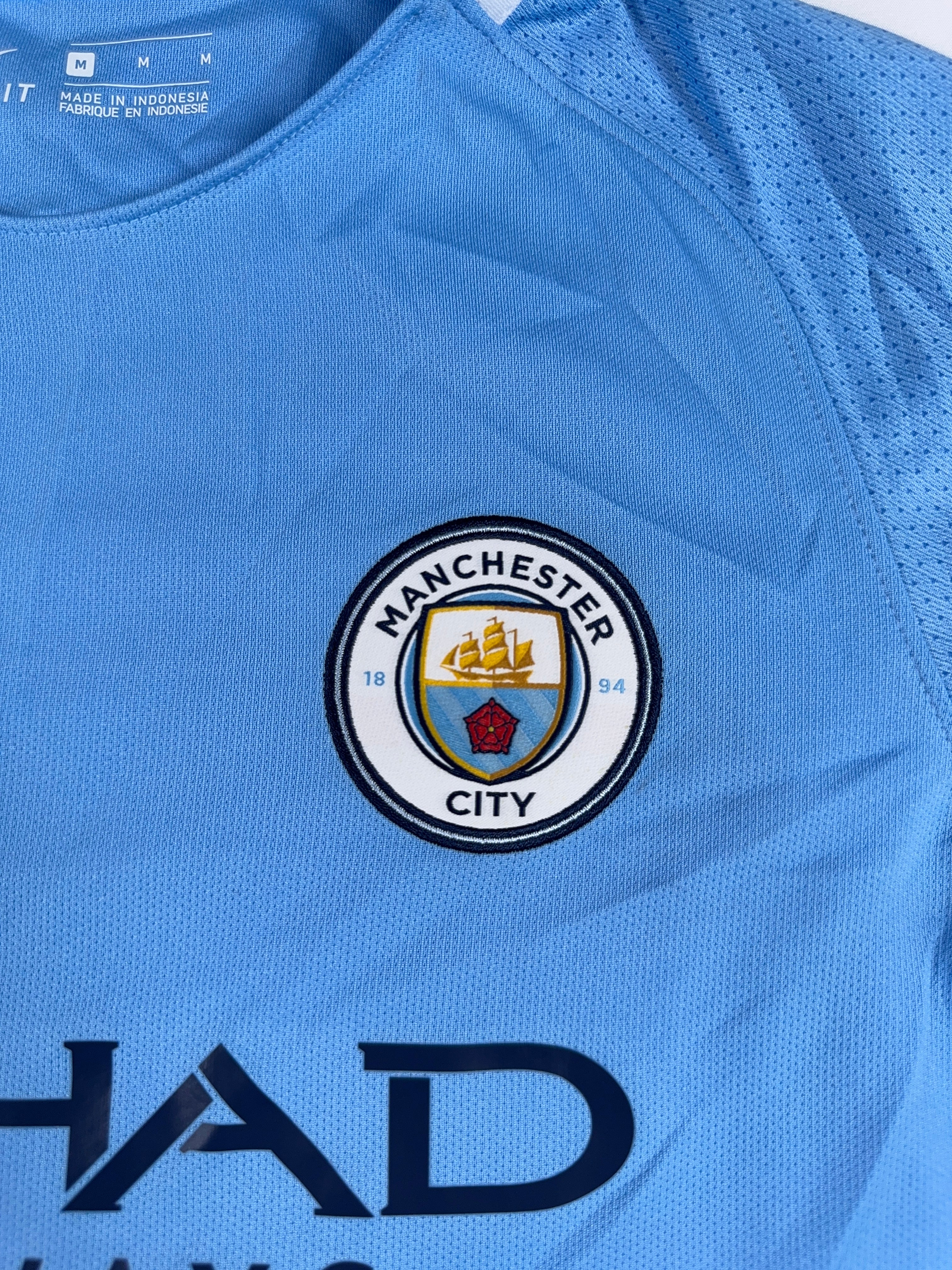 Manchester City 2017/18 Home Shirt - YM