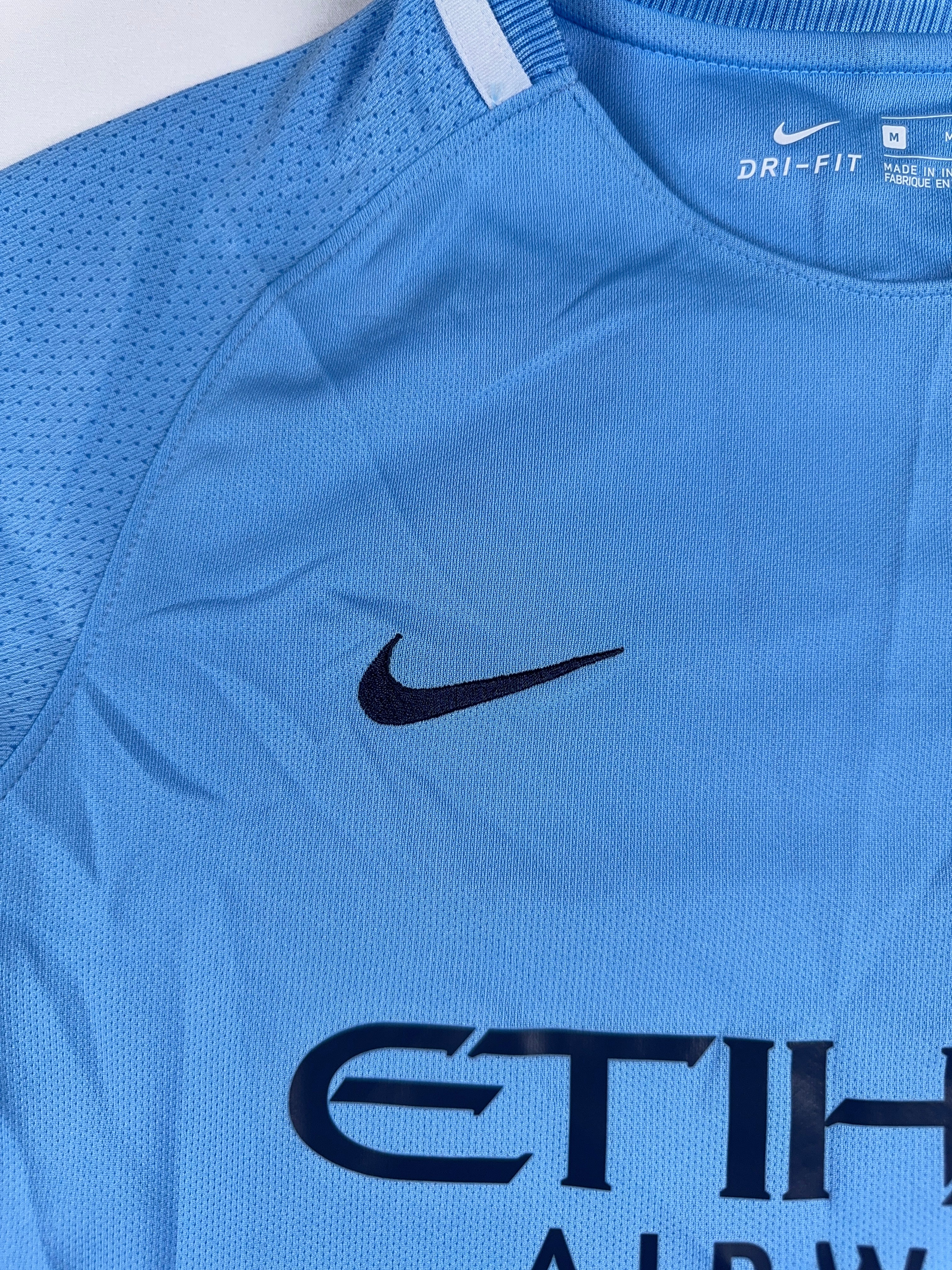 Manchester City 2017/18 Home Shirt - YM