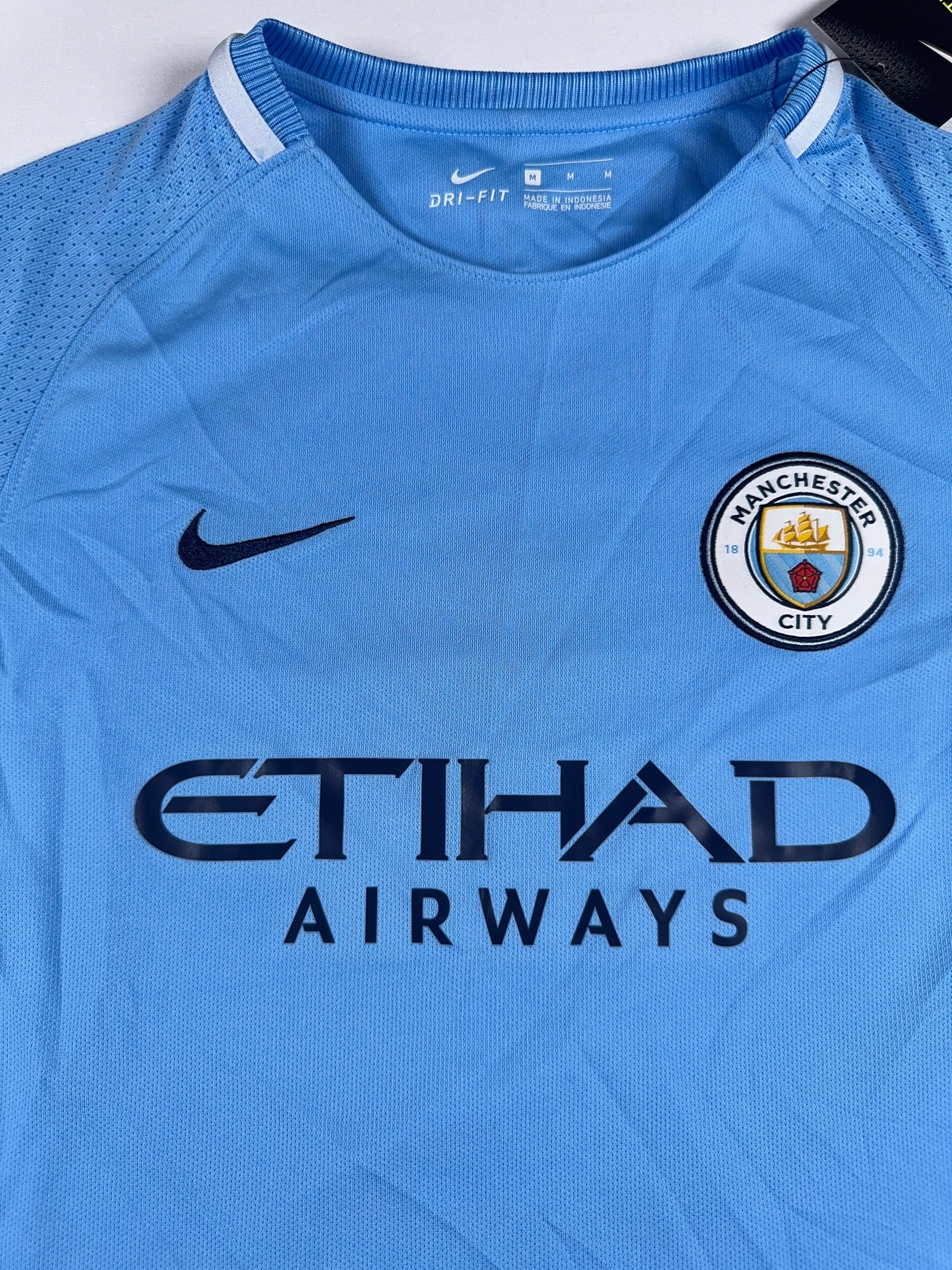 Manchester City 2017/18 Home Shirt - YM