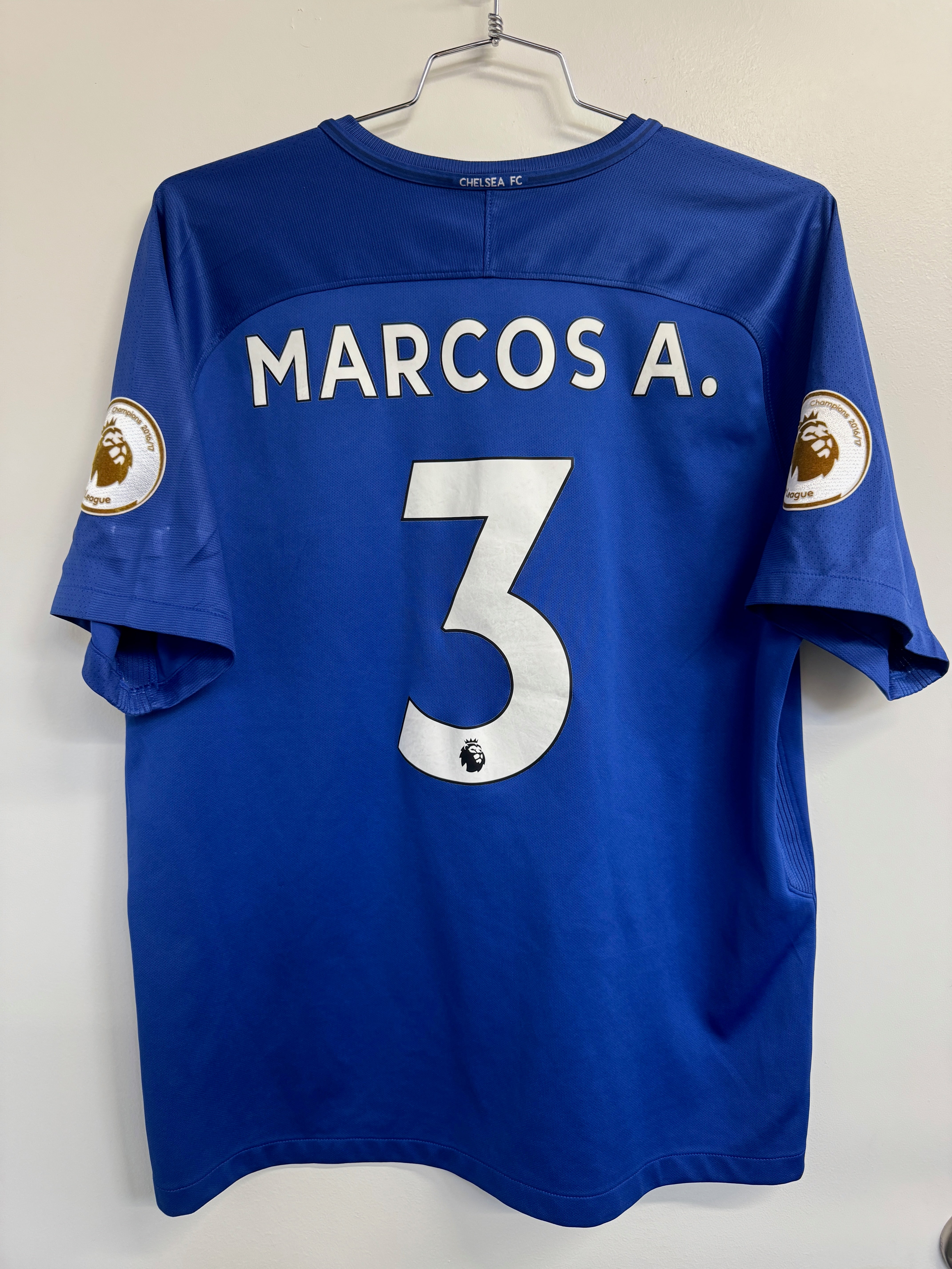 Chelsea 2017 Alonso #3 Home Shirt w/ Patches - XL