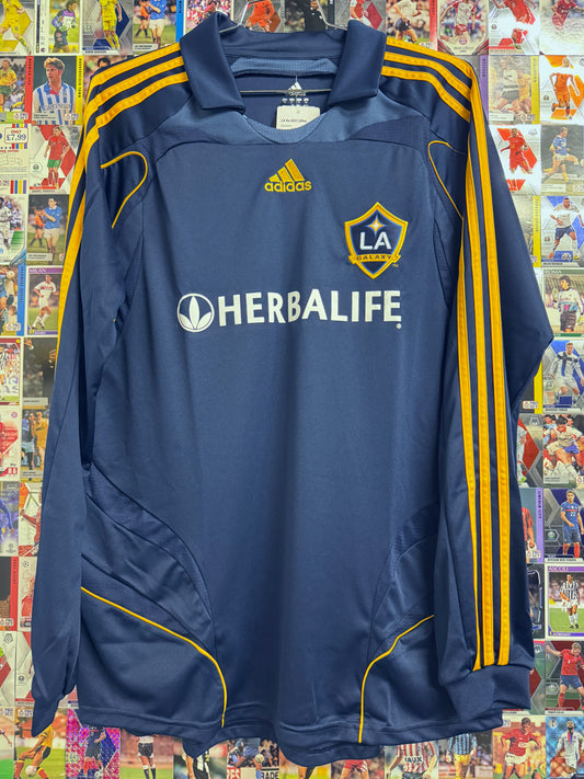 LA Galaxy 2007/08 David Beckham #23 Longsleeve Away Shirt | Retro Screamers