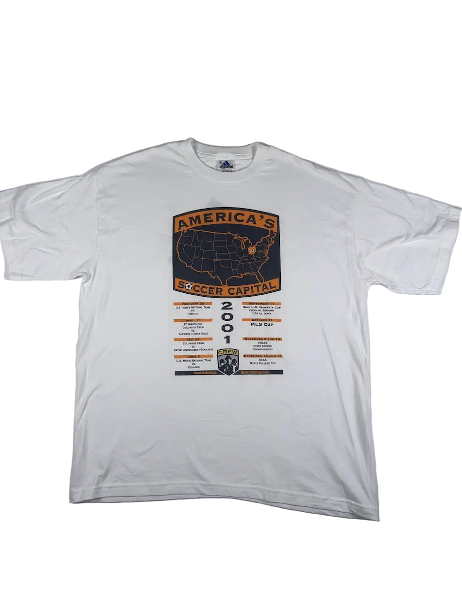Columbus Crew 2001/02 Tour Season Vintage T-Shirt - XL
