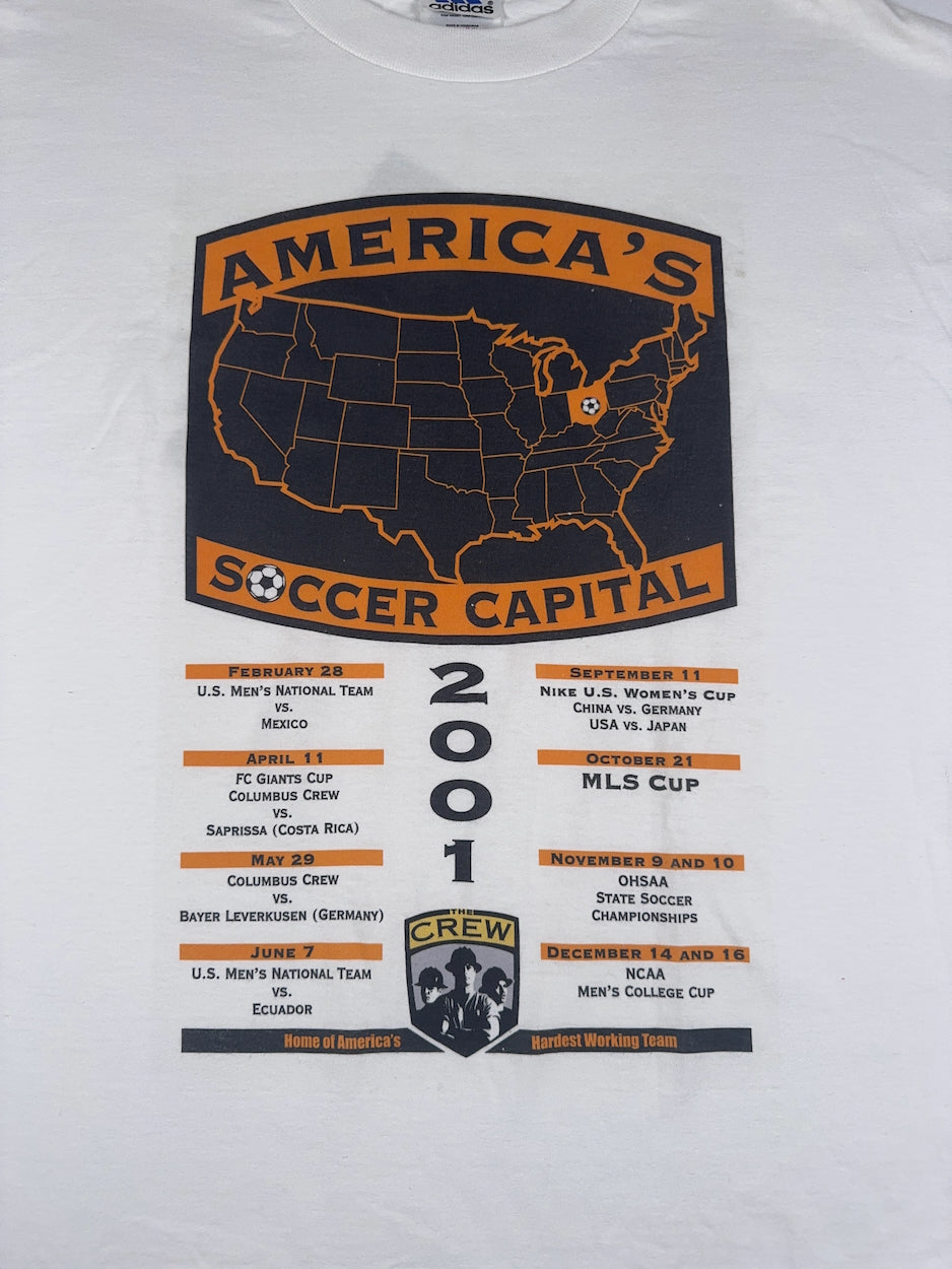 Columbus Crew 2001/02 Tour Saison Vintage T-Shirt - XL