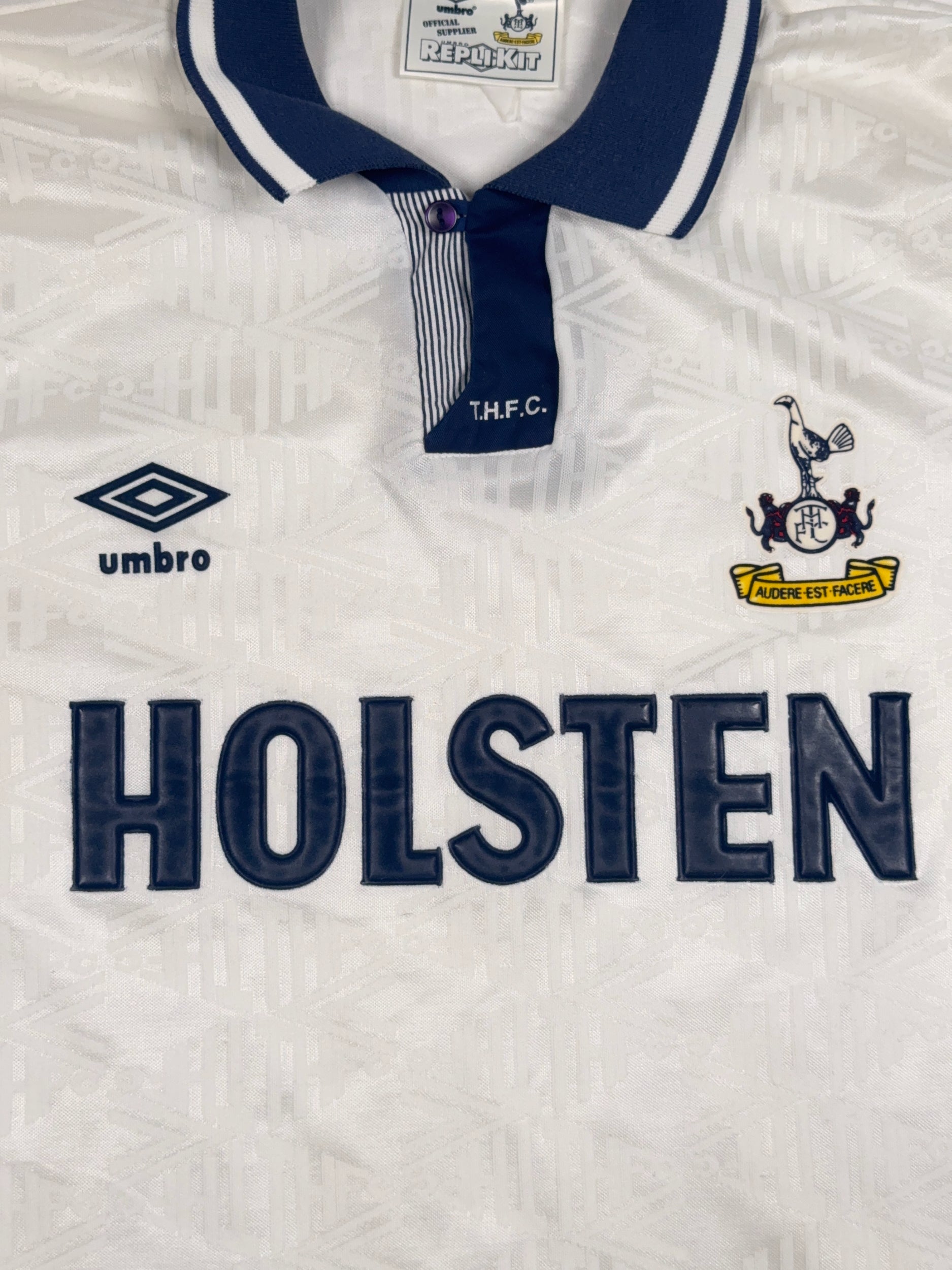 Tottenham Hotspur 1991/93 Home Shirt - L