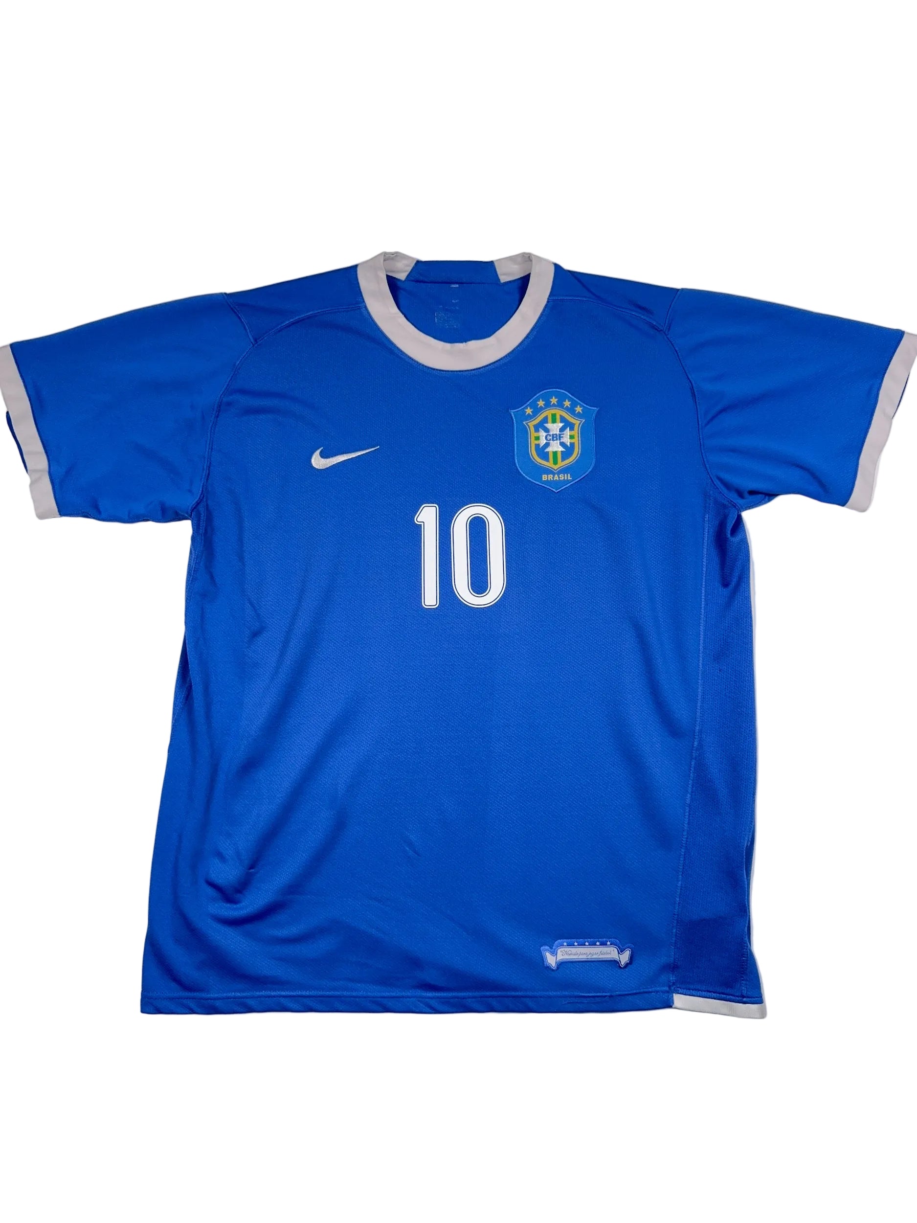 Brazil 2006/07 Ronaldinho #10 Away Shirt - L
