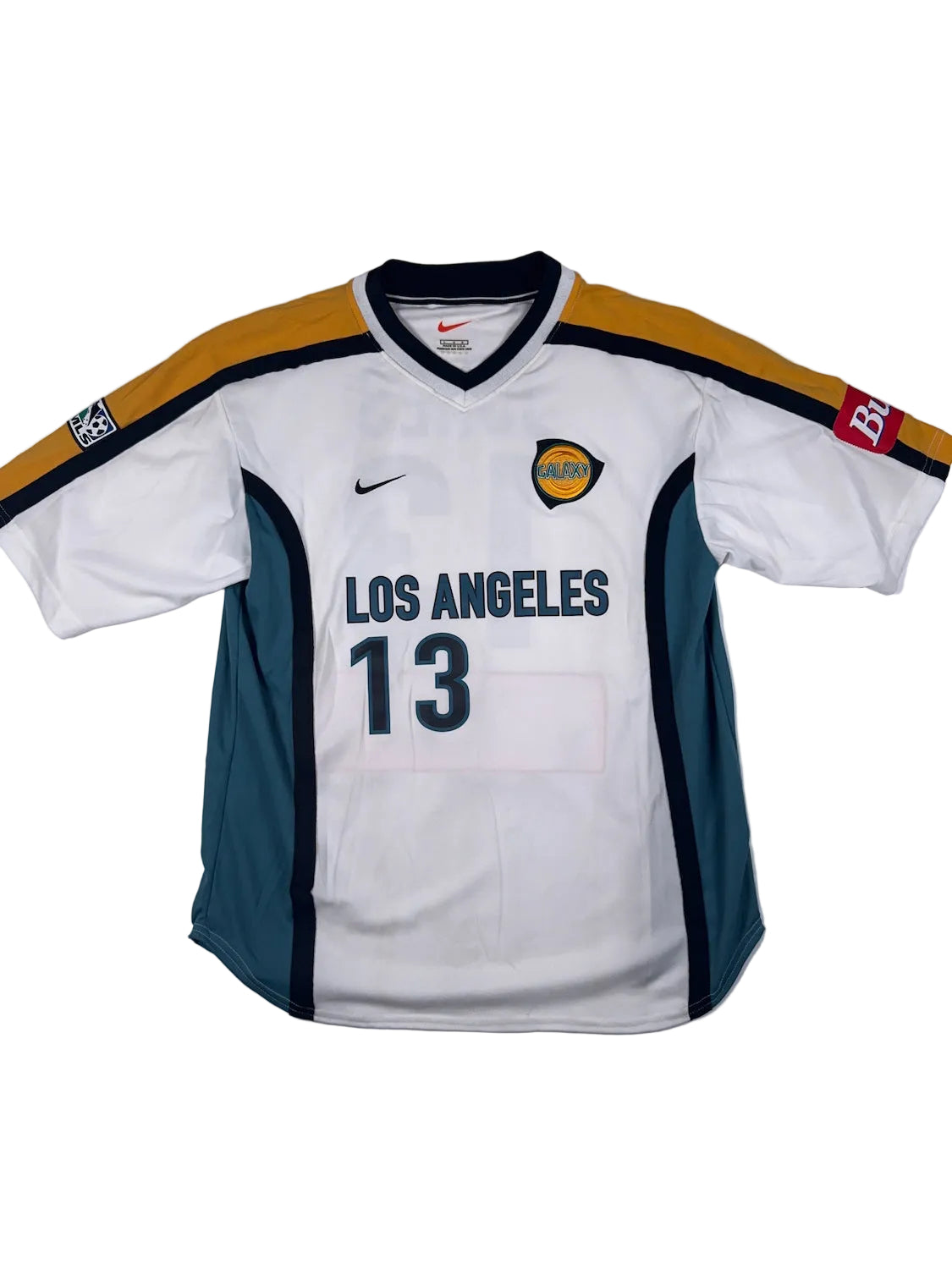 LA Galaxy 2000/02 Cobi Jones Match Prepared Home Shirt - L