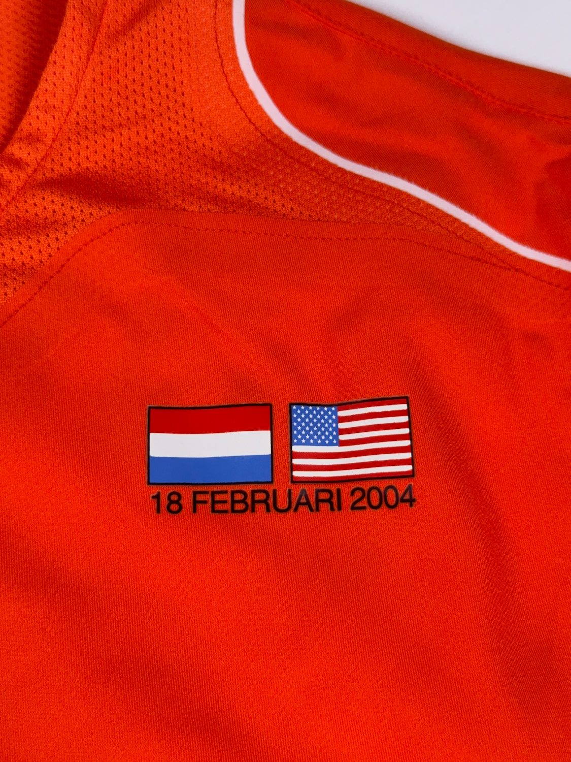 Netherlands 2004/05 Wesley Sneijder #8 Match Prepared vs USA with Tags Home Longsleeve Shirt - L