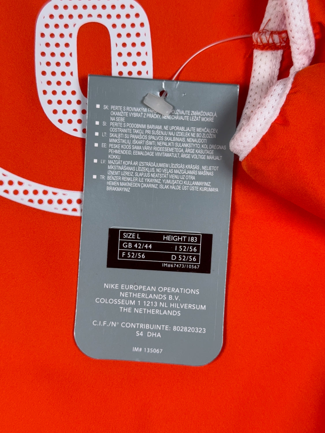 Netherlands 2004/05 Wesley Sneijder #8 Match Prepared vs USA with Tags Home Longsleeve Shirt - L