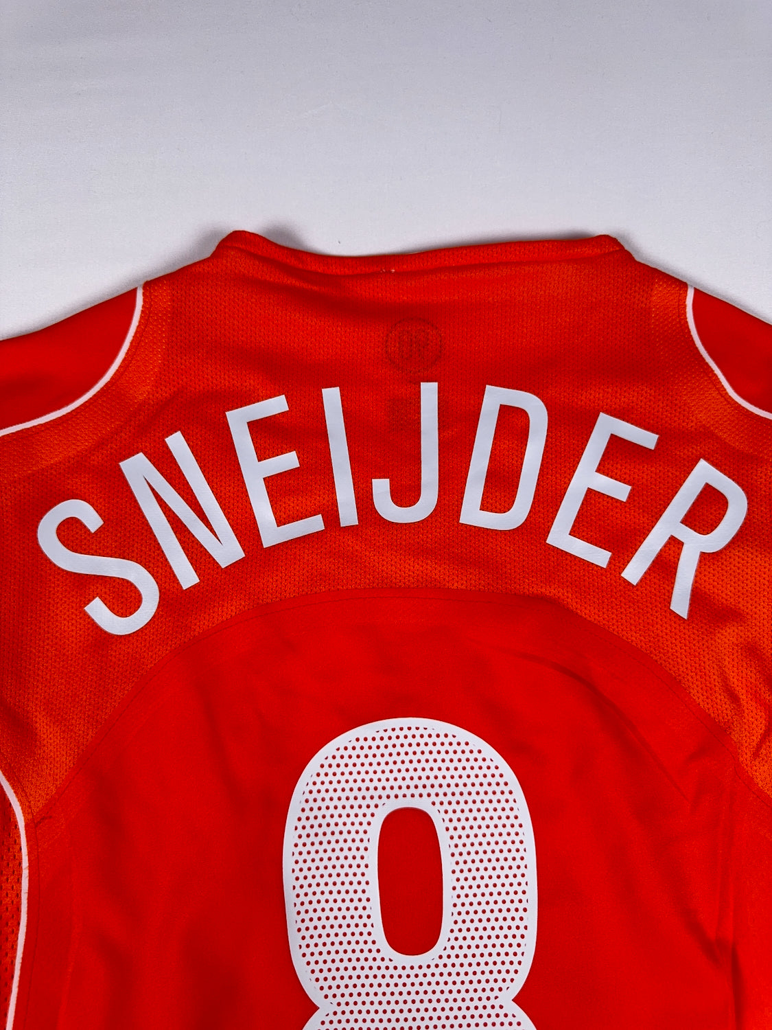 Netherlands 2004/05 Wesley Sneijder #8 Match Prepared vs USA with Tags Home Longsleeve Shirt - L
