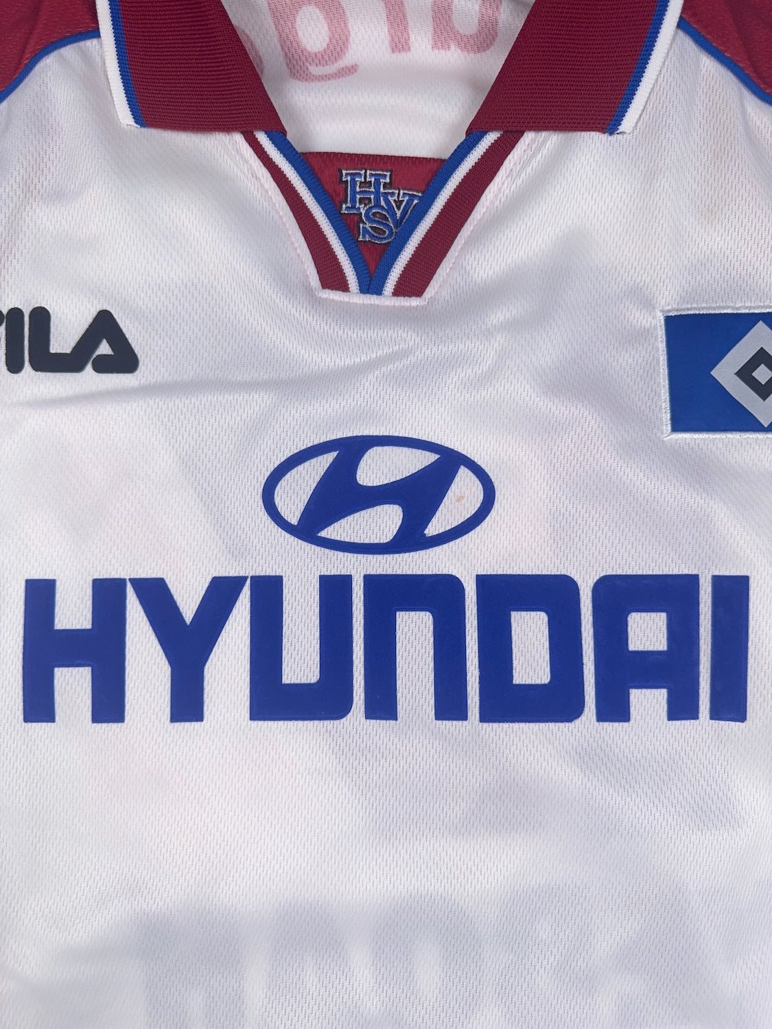 Hamburg SV 1999/00 Tony Yeboah #17 Match Prepared Home Shirt - XL