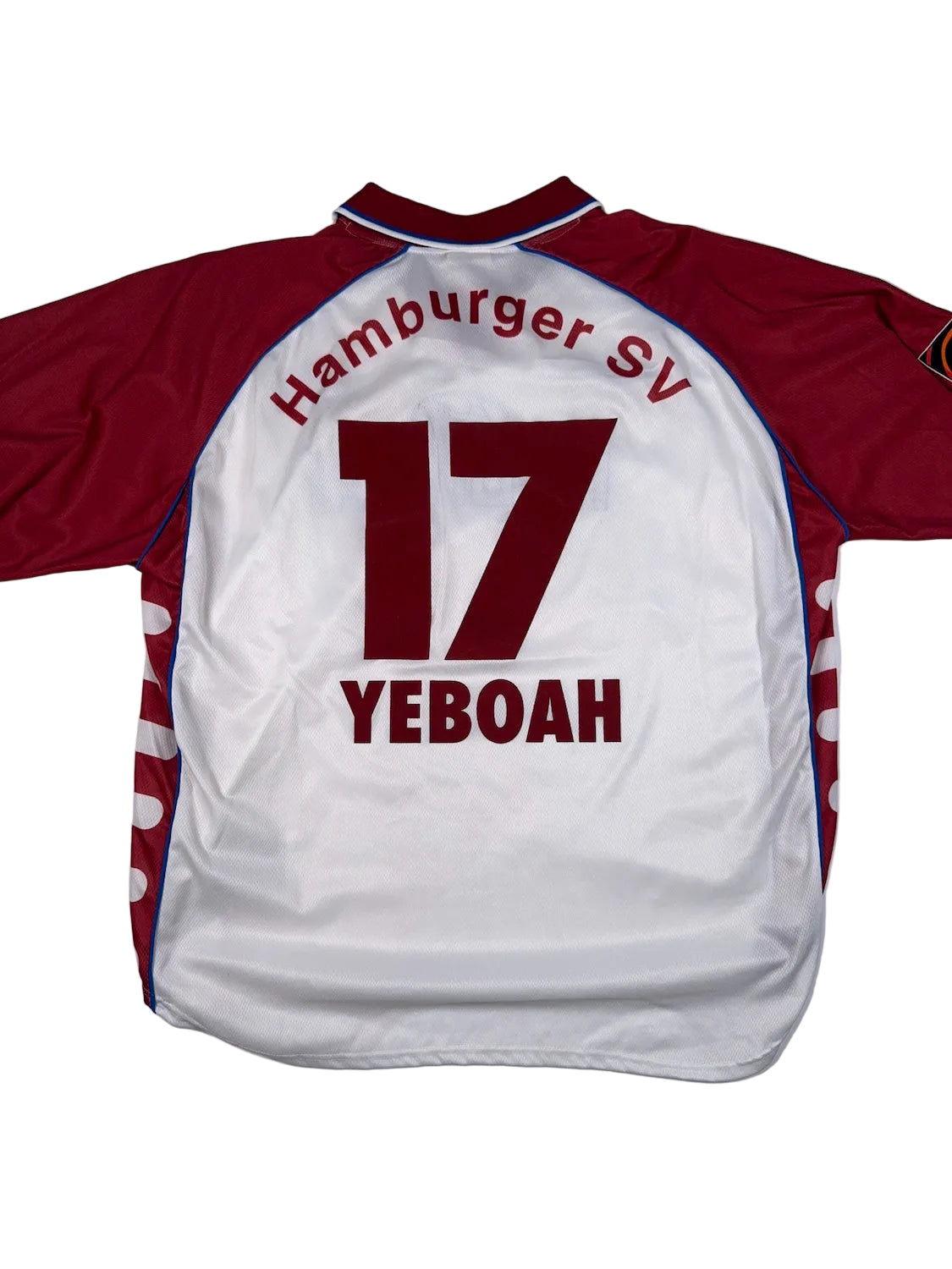 Hamburg SV 1999/00 Tony Yeboah #17 Match Prepared Home Shirt - XL