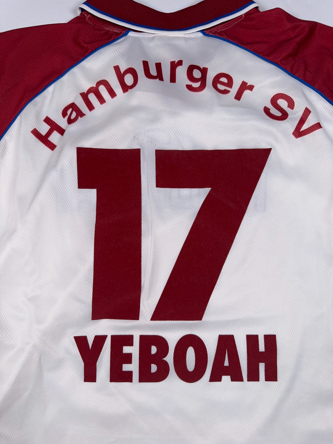 Hamburg SV 1999/00 Tony Yeboah #17 Match Prepared Home Shirt - XL