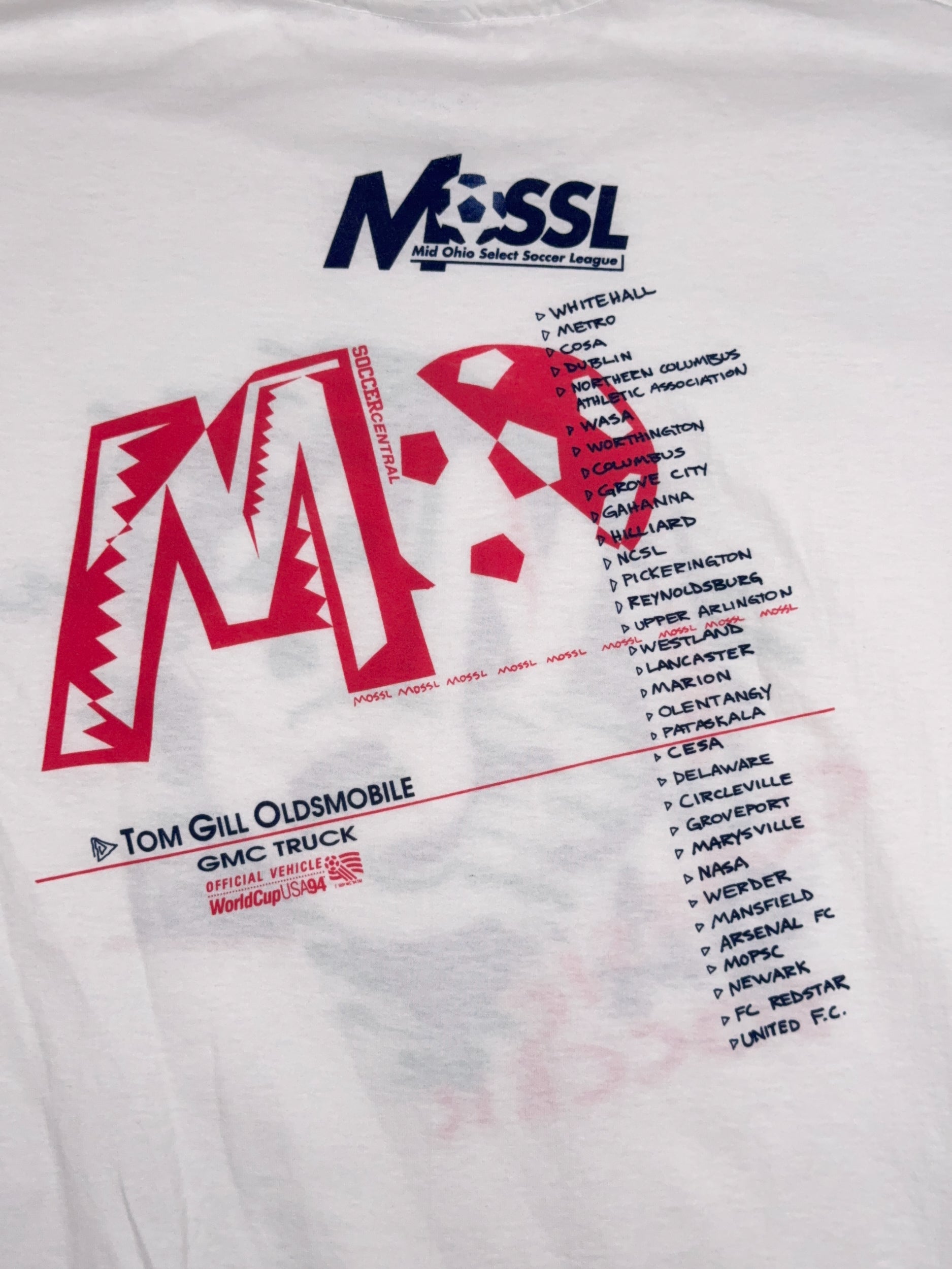 Vintage Mid Ohio Select Soccer 1994 Tee - XL