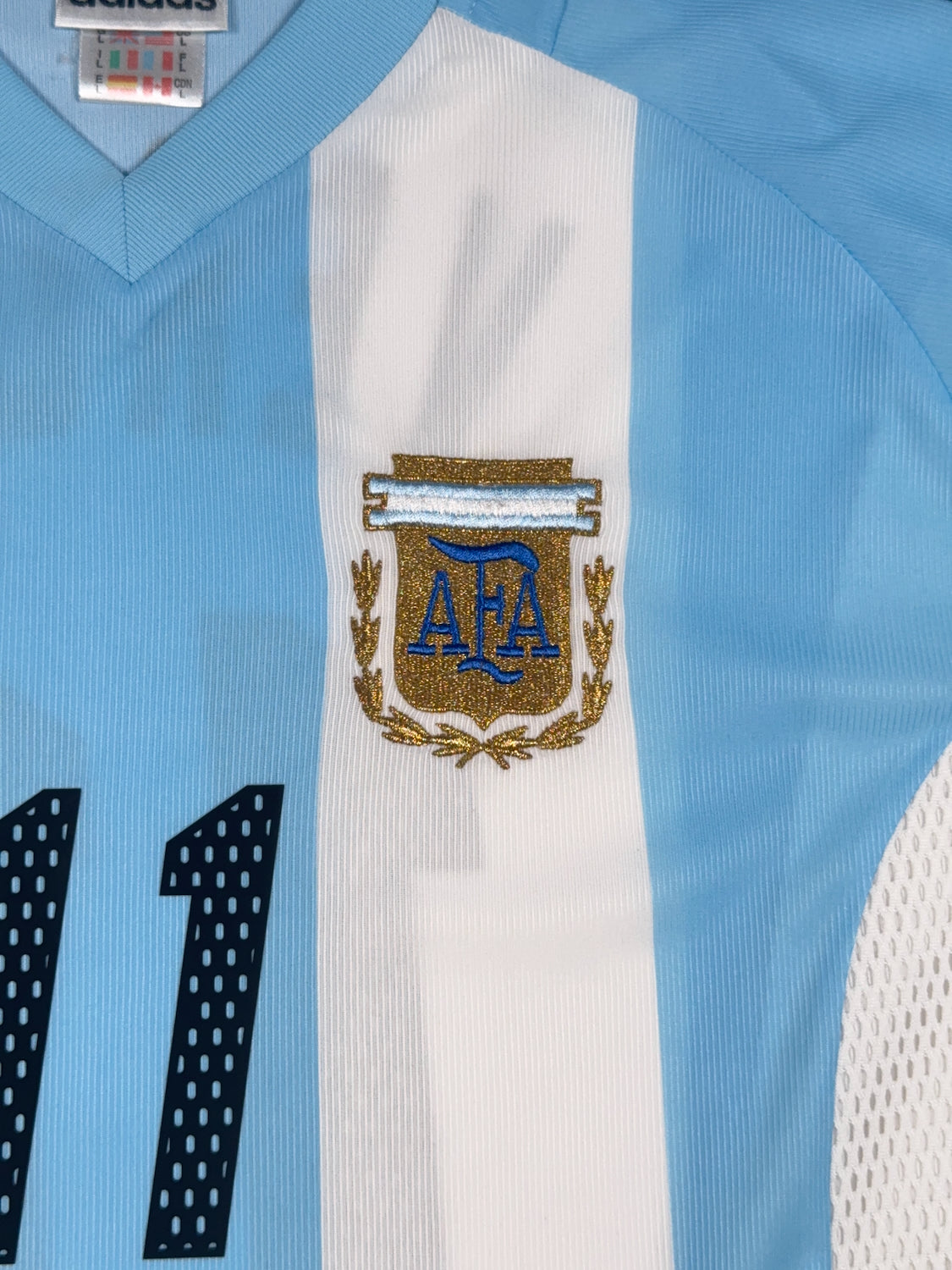 Argentina 2002/04 Juan Sebastián Verón #11 Home Shirt - L