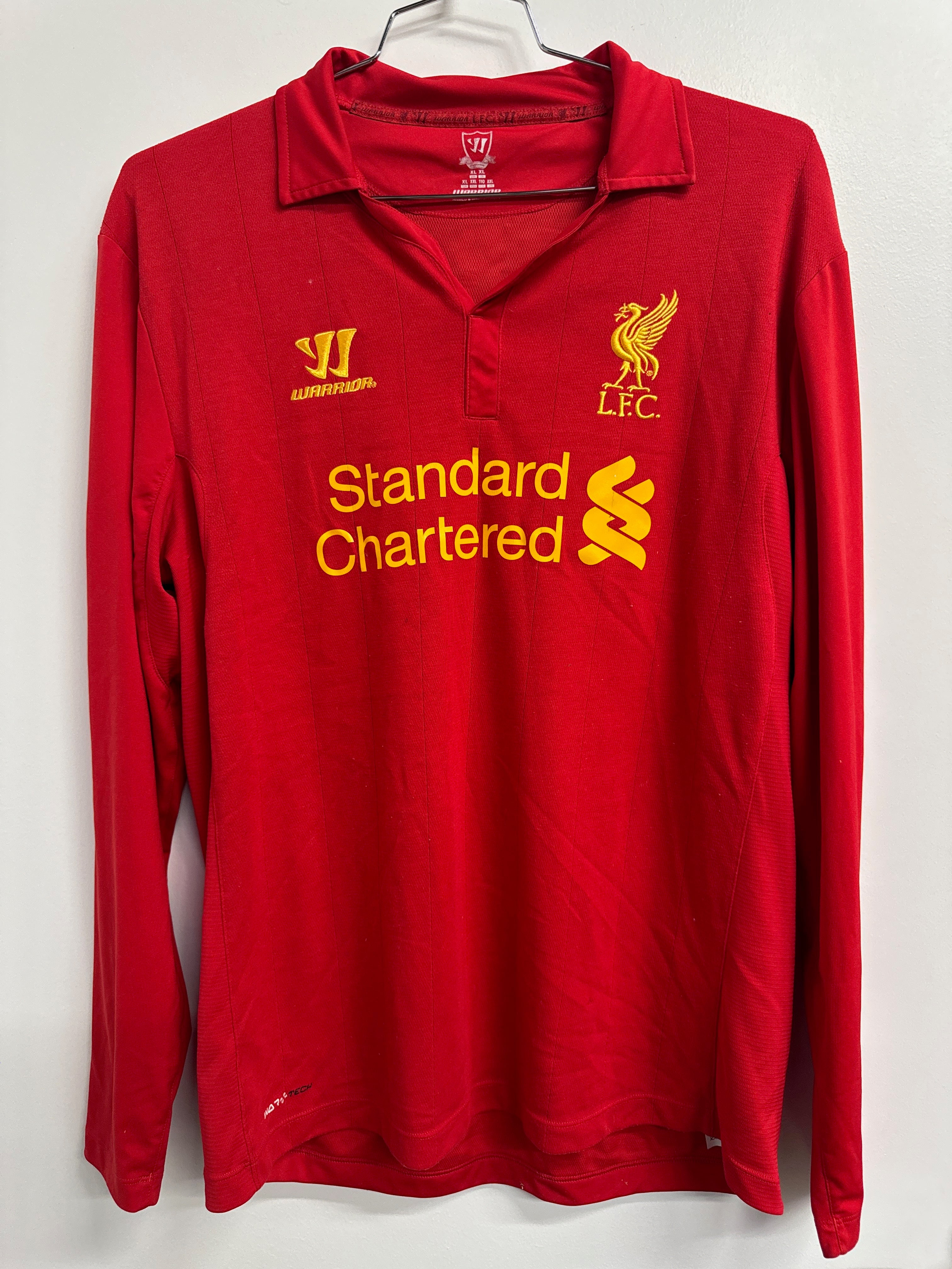 Liverpool 2015 Gerrard #8 Home Longsleeve Shirt - XL