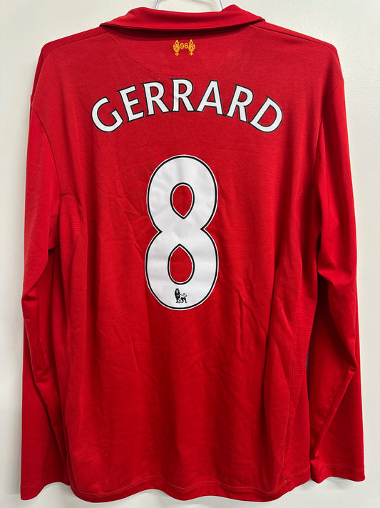 Liverpool 2015/16 Steven Gerrard #8 Home Longsleeve Shirt | Retro Screamers