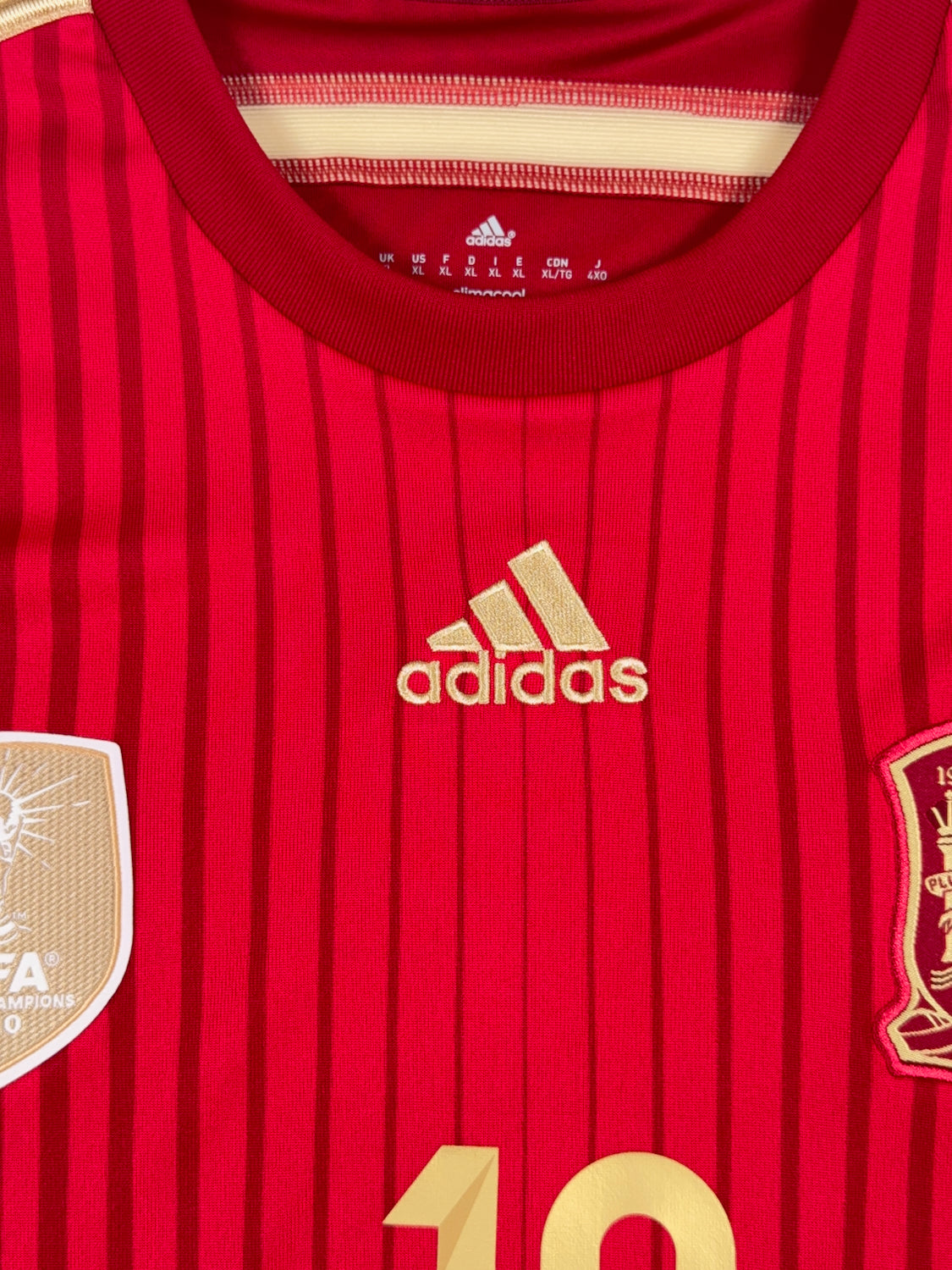 Spain 2014/15 Cesc Fabregas #10 Home Longsleeve Shirt - XL