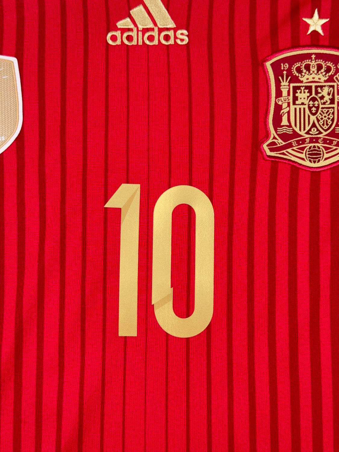 Spain 2014/15 Cesc Fabregas #10 Home Longsleeve Shirt - XL