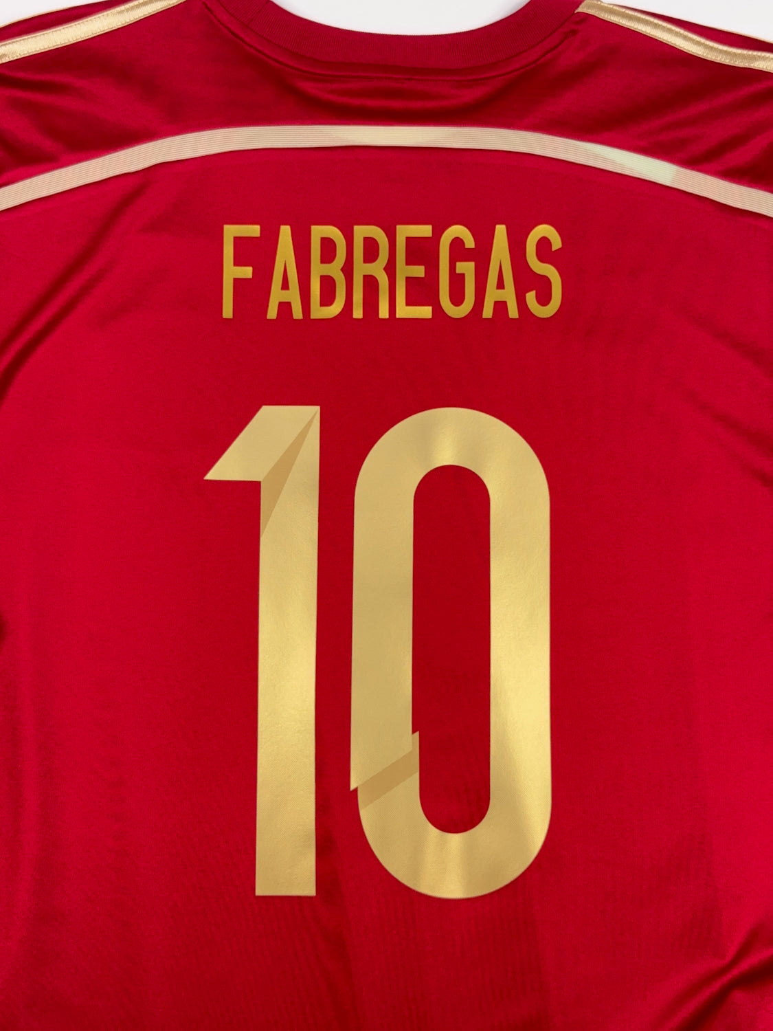 Spain 2014/15 Cesc Fabregas #10 Home Longsleeve Shirt - XL