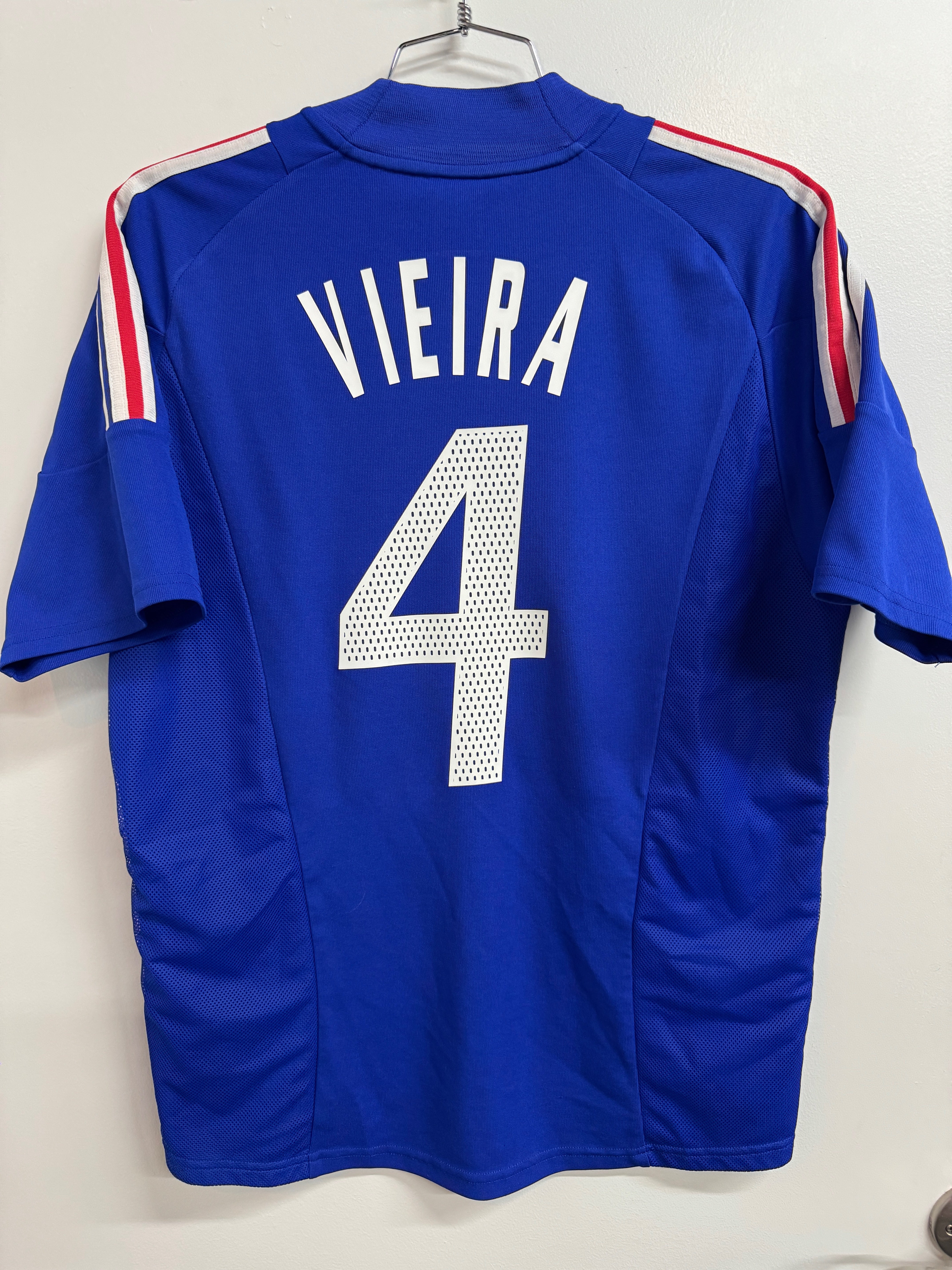 France 2002 Vieira #4 Home Shirt - L
