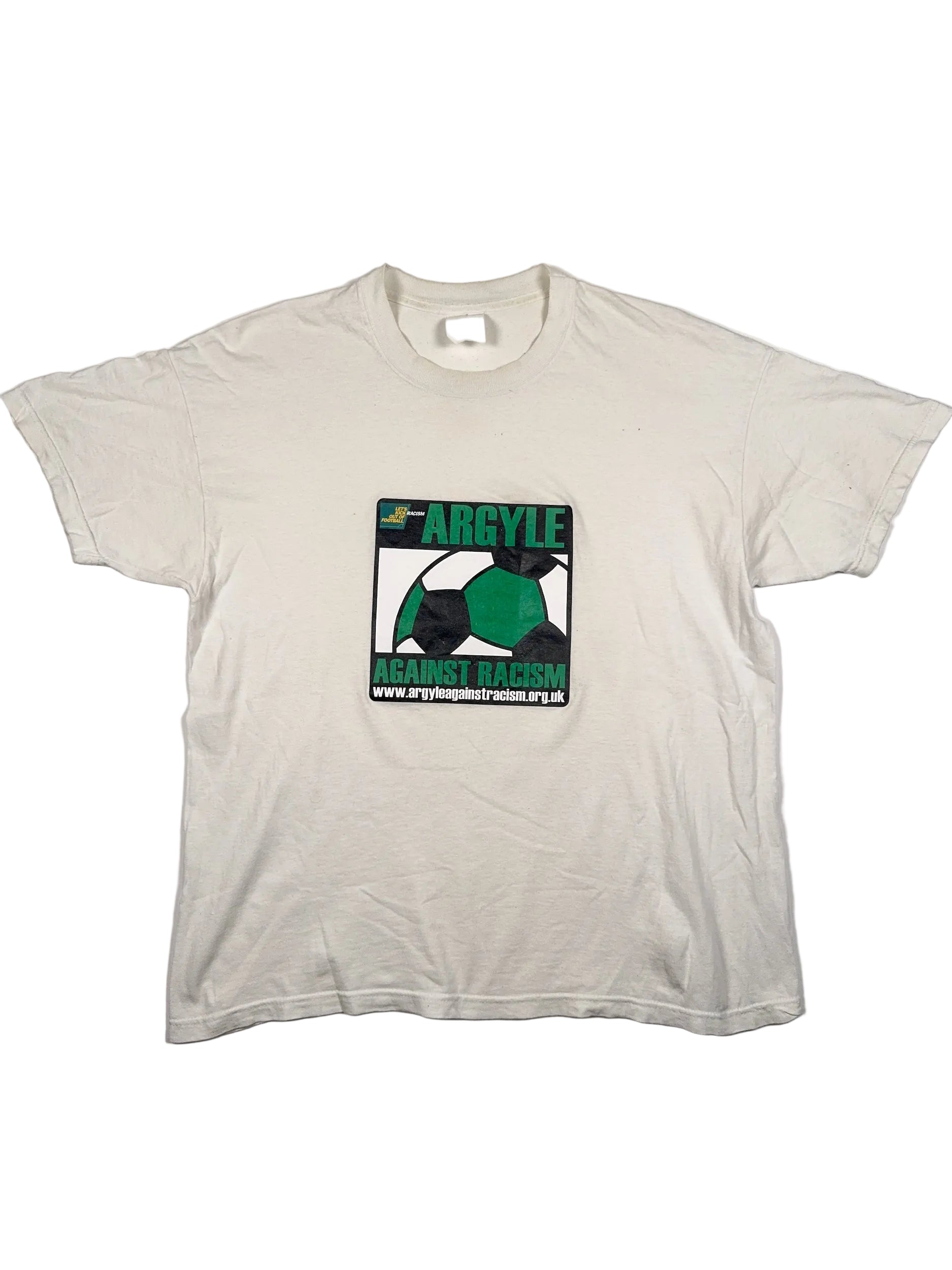 Plymouth Argyle Say No To Racism Vintage Tee - L (One Size)